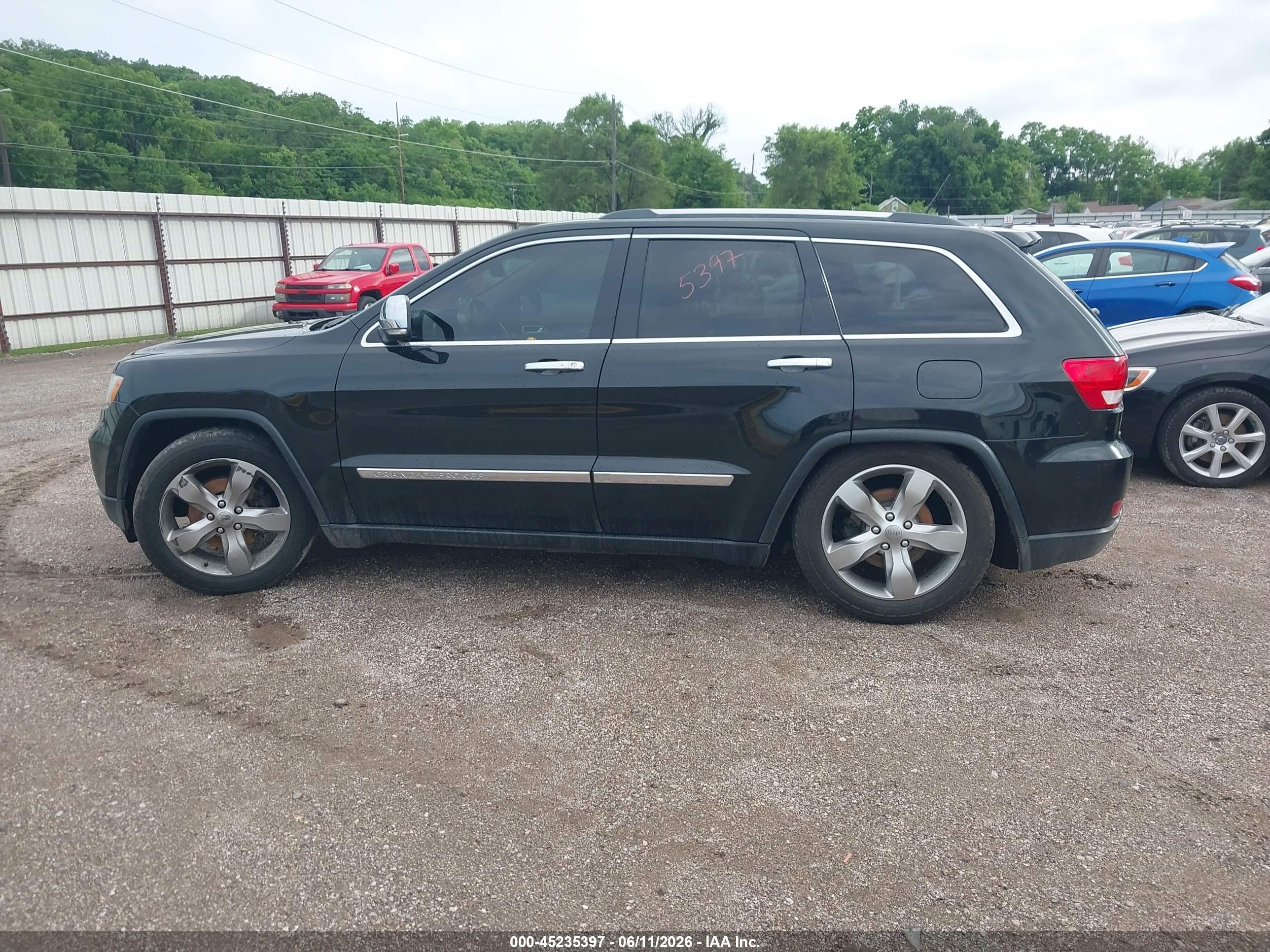 2012 Jeep Grand Cherokee Overland Black vin: 1C4RJFCG4CC272523