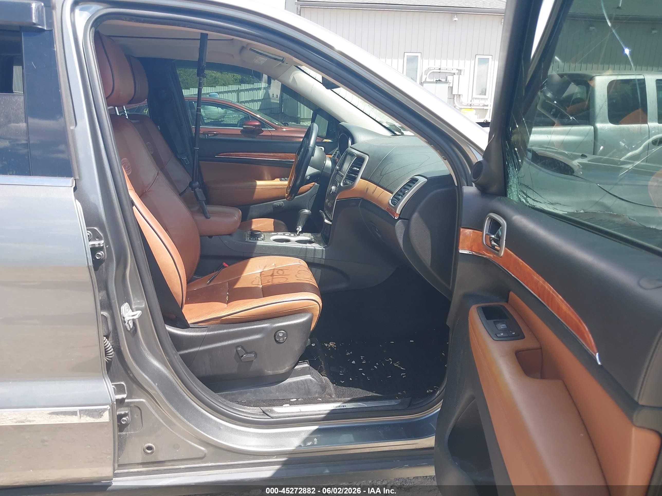 2012 Jeep Grand Cherokee Overland Серый vin: 1C4RJFCG4CC325415