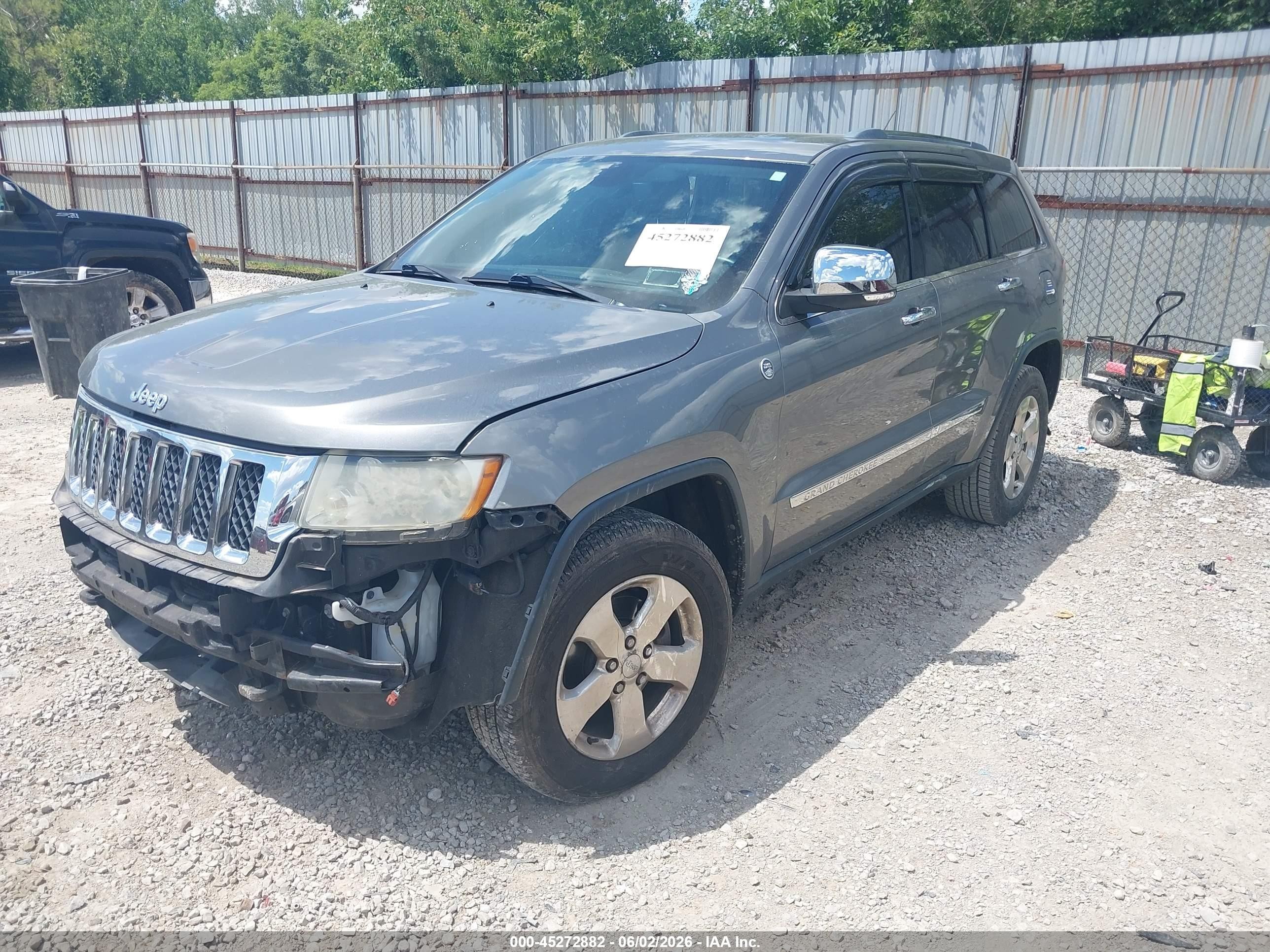 2012 Jeep Grand Cherokee Overland Серый vin: 1C4RJFCG4CC325415