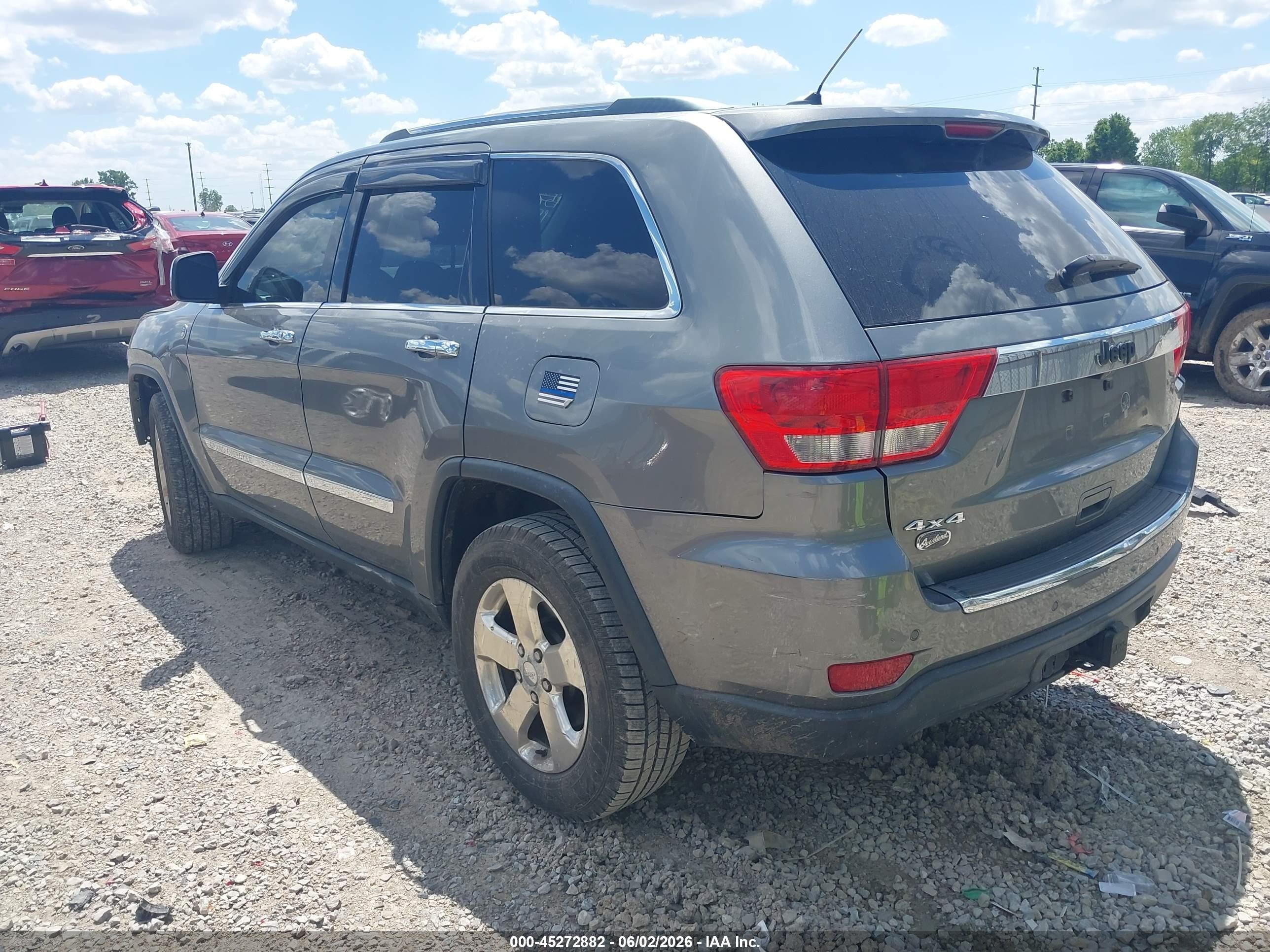 2012 Jeep Grand Cherokee Overland Серый vin: 1C4RJFCG4CC325415