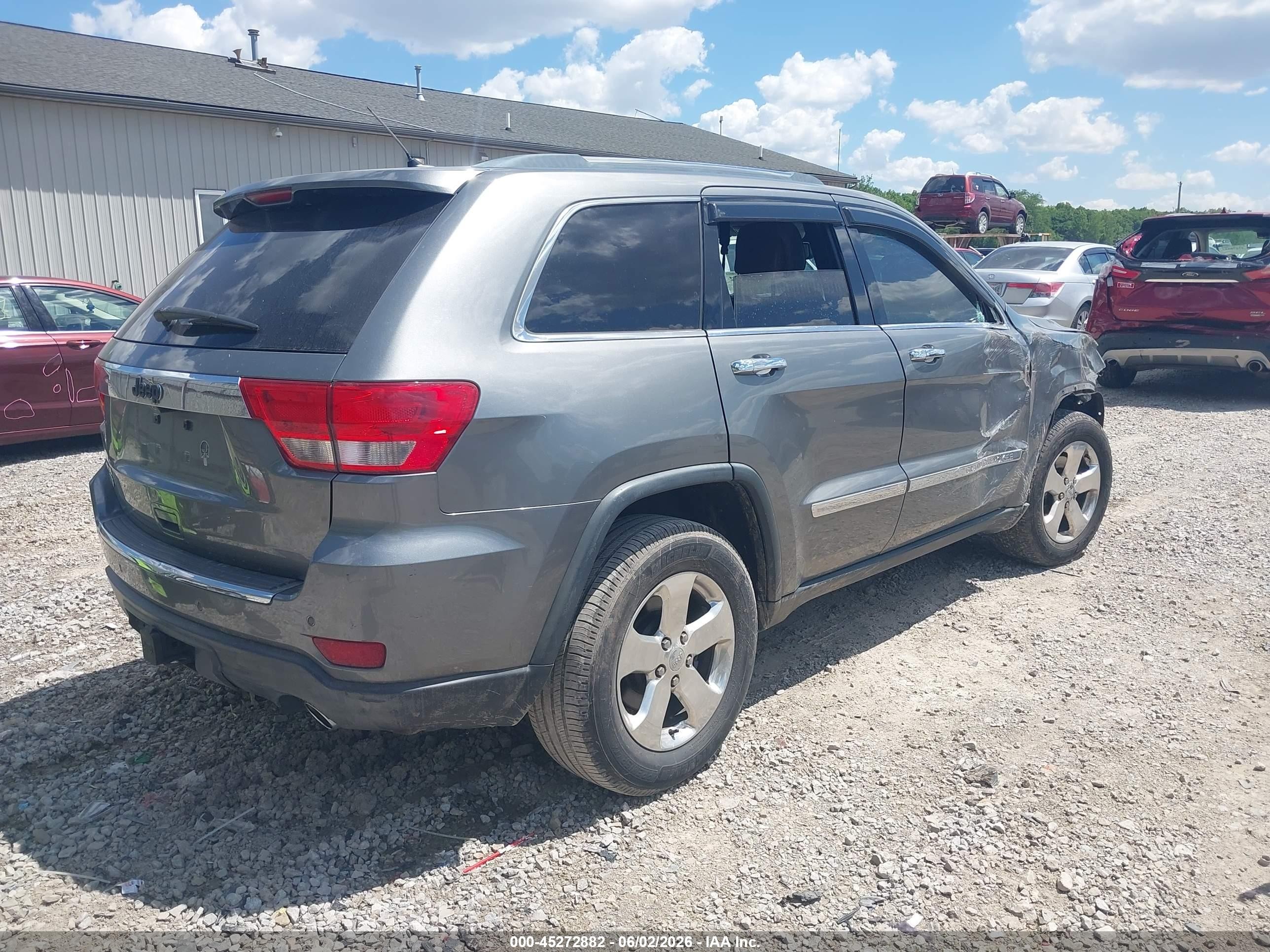 2012 Jeep Grand Cherokee Overland Серый vin: 1C4RJFCG4CC325415