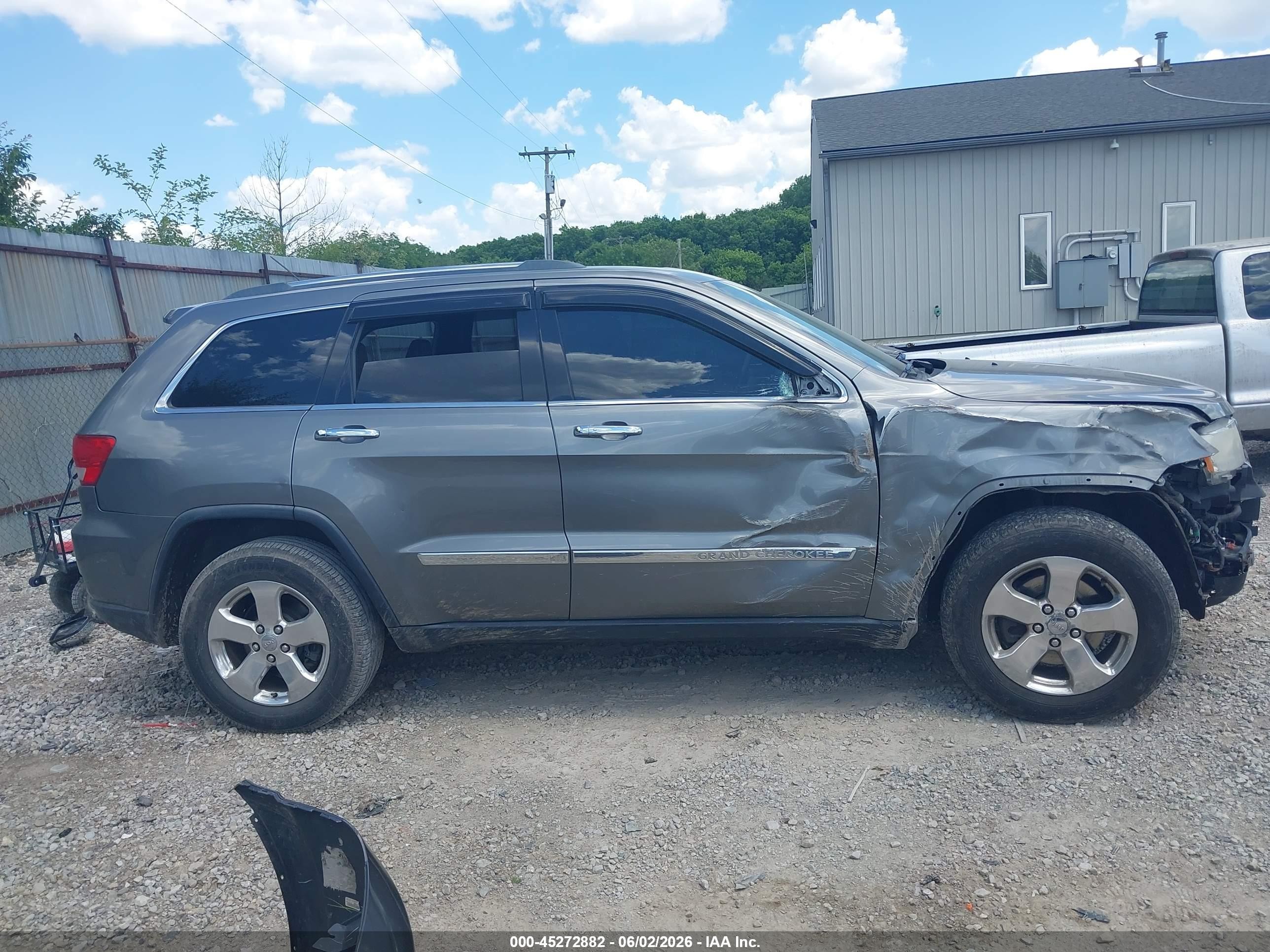 2012 Jeep Grand Cherokee Overland Серый vin: 1C4RJFCG4CC325415