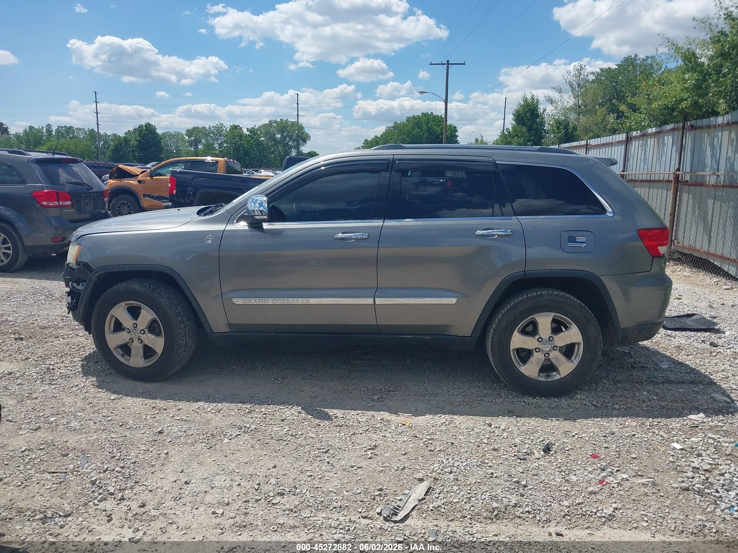 2012 Jeep Grand Cherokee Overland Серый vin: 1C4RJFCG4CC325415