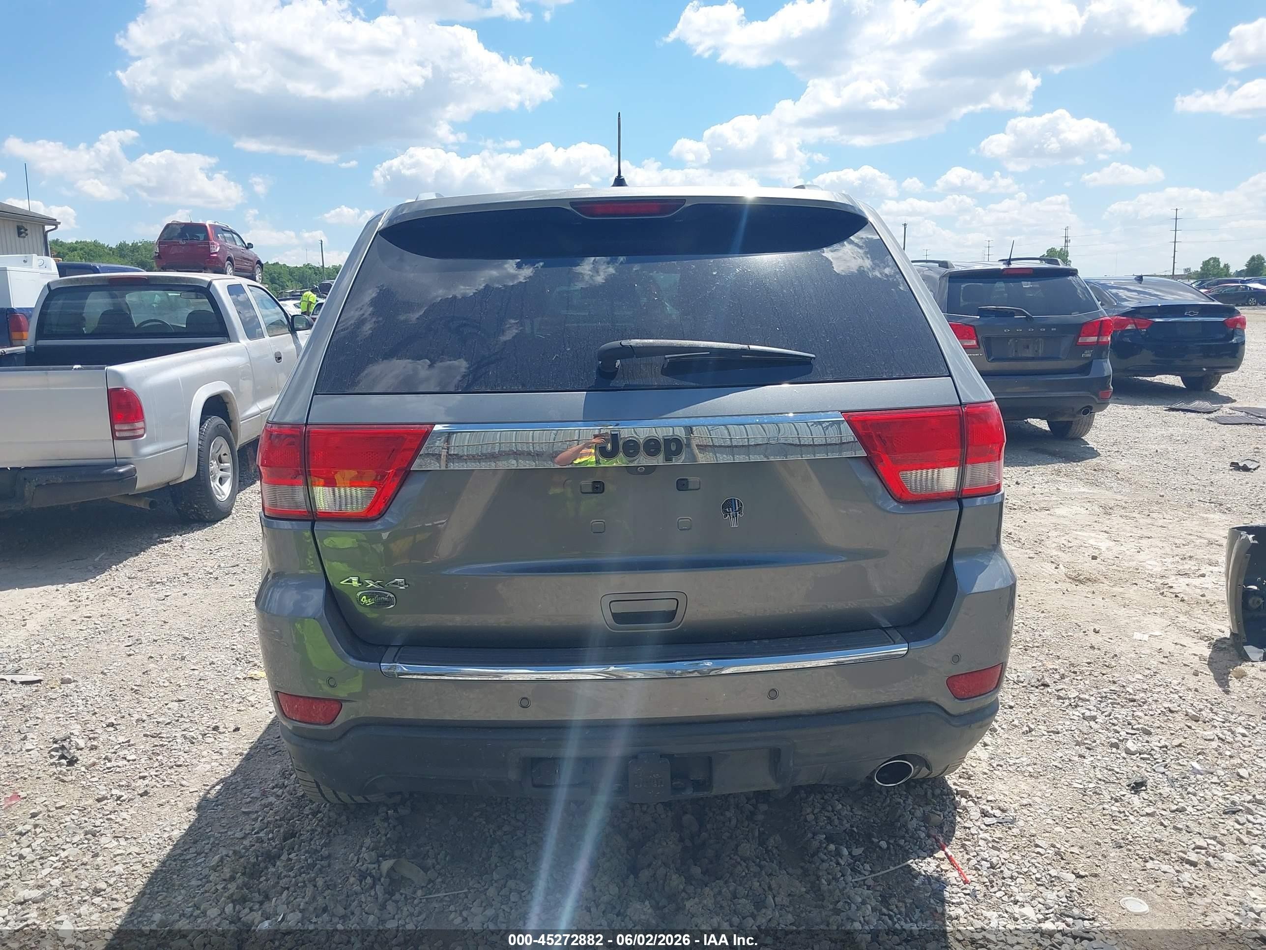 2012 Jeep Grand Cherokee Overland Серый vin: 1C4RJFCG4CC325415