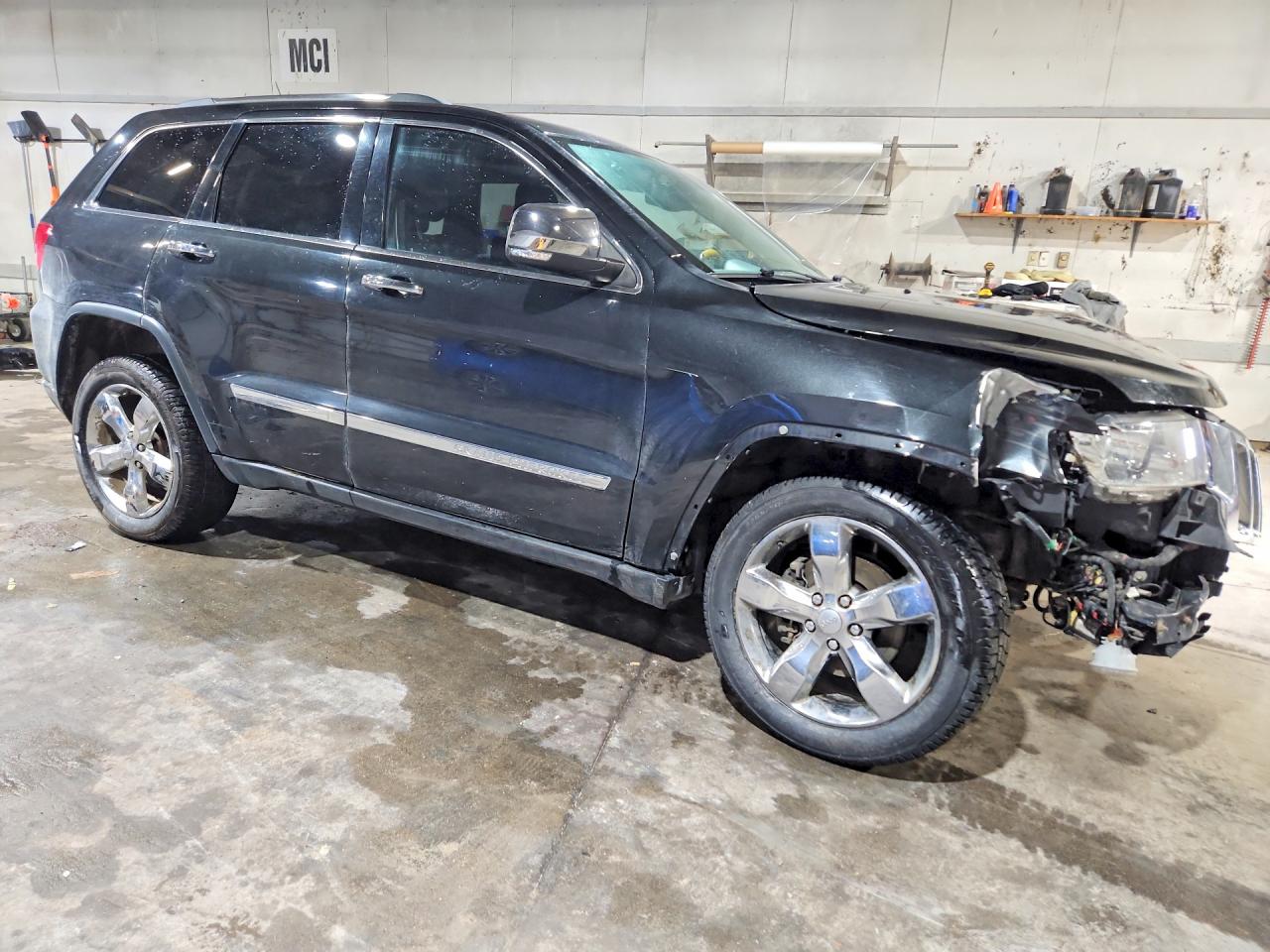 2013 Jeep Grand Cherokee Overland Black vin: 1C4RJFCG4DC522537