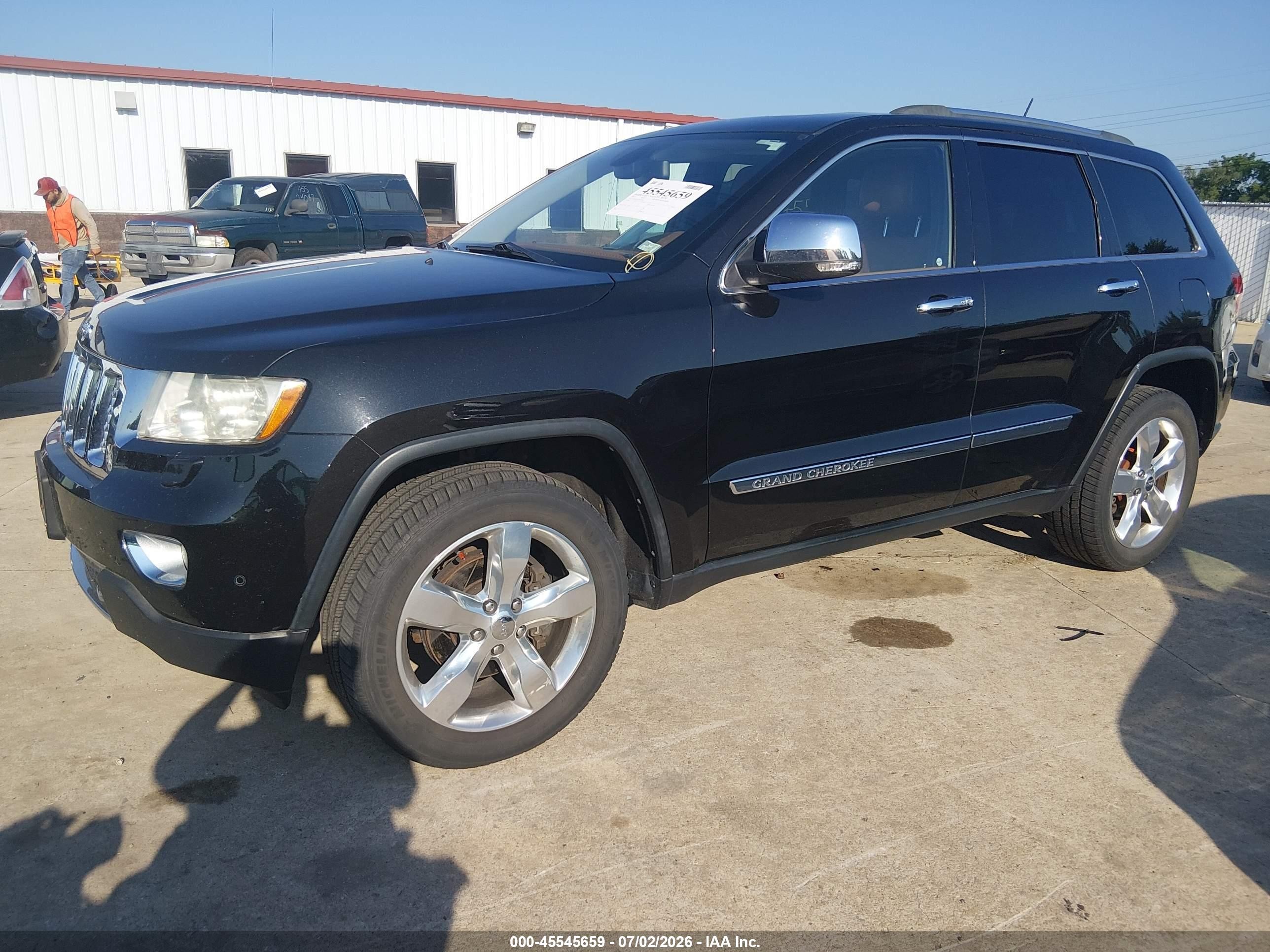 2013 Jeep Grand Cherokee Overland Summit Black vin: 1C4RJFCG4DC655105
