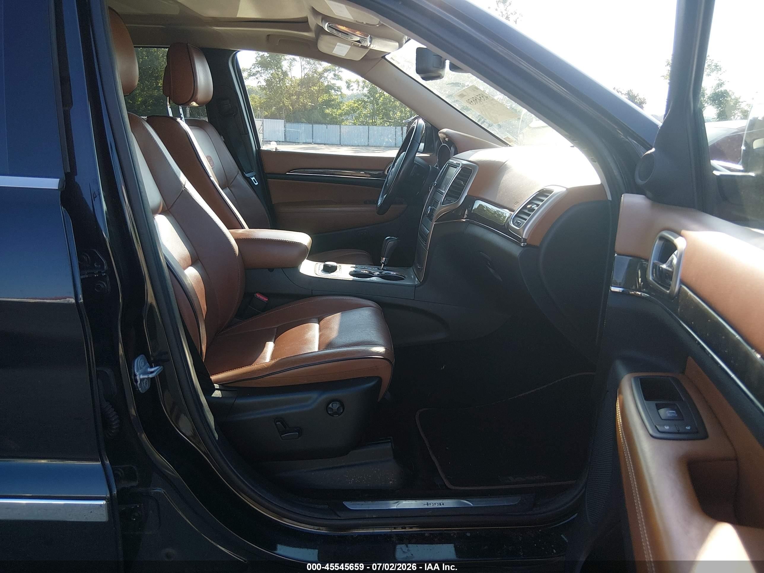 2013 Jeep Grand Cherokee Overland Summit Black vin: 1C4RJFCG4DC655105