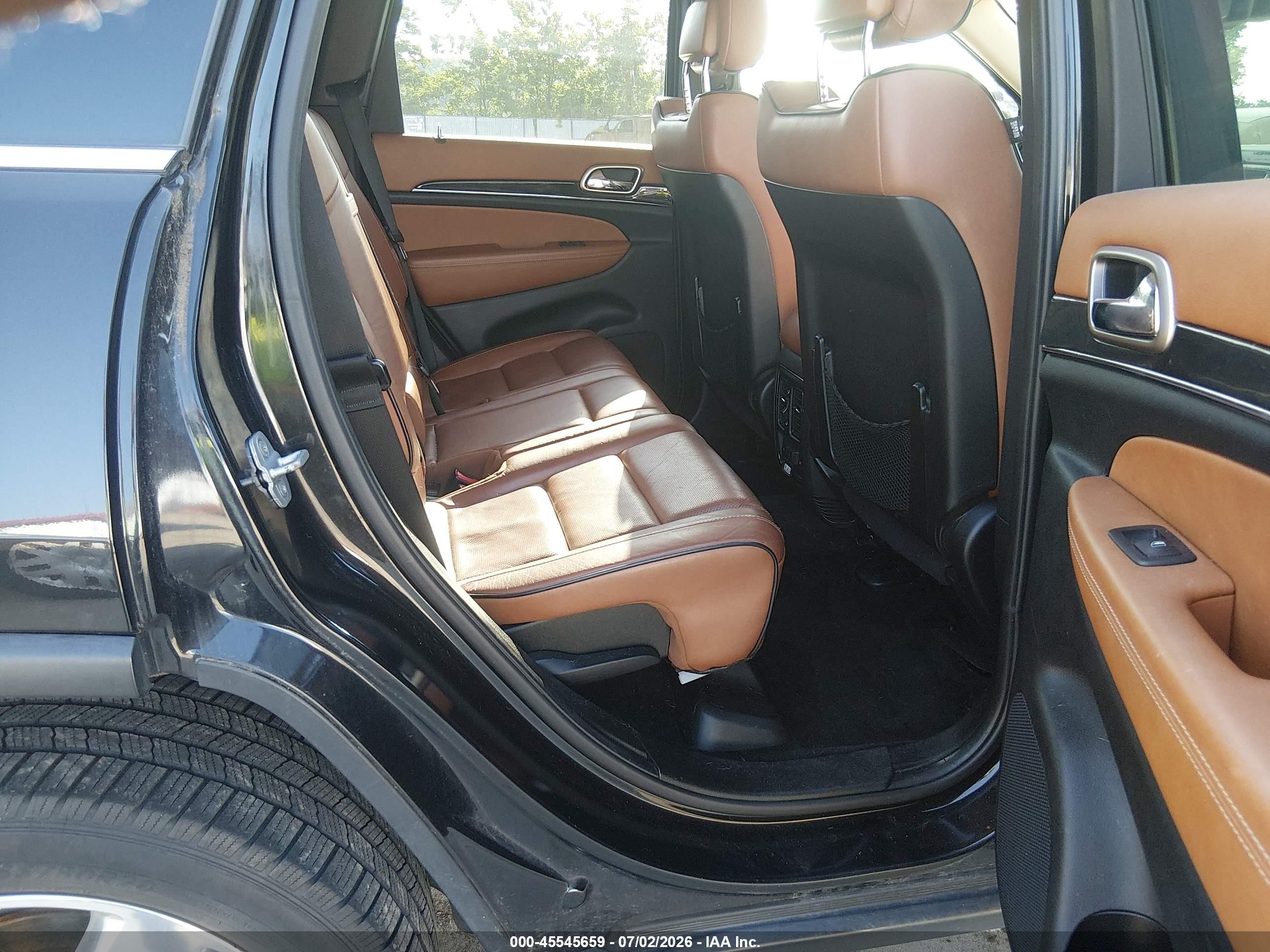 2013 Jeep Grand Cherokee Overland Summit Black vin: 1C4RJFCG4DC655105