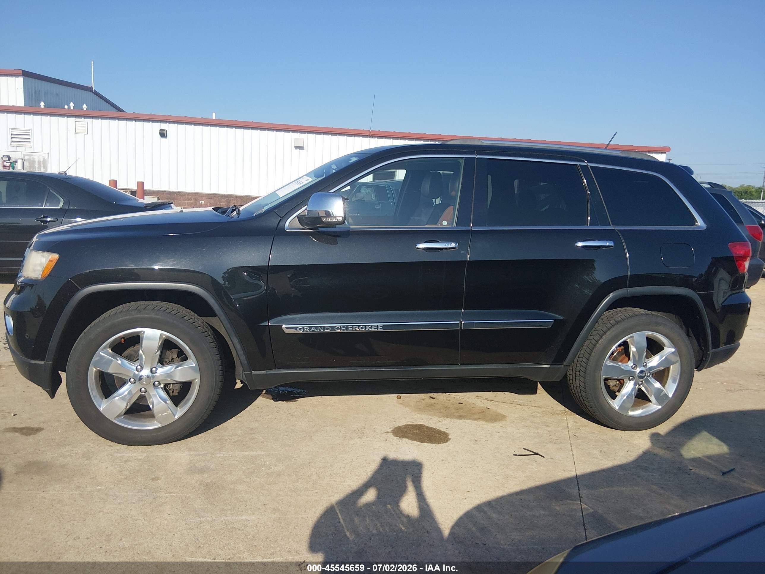 2013 Jeep Grand Cherokee Overland Summit Black vin: 1C4RJFCG4DC655105