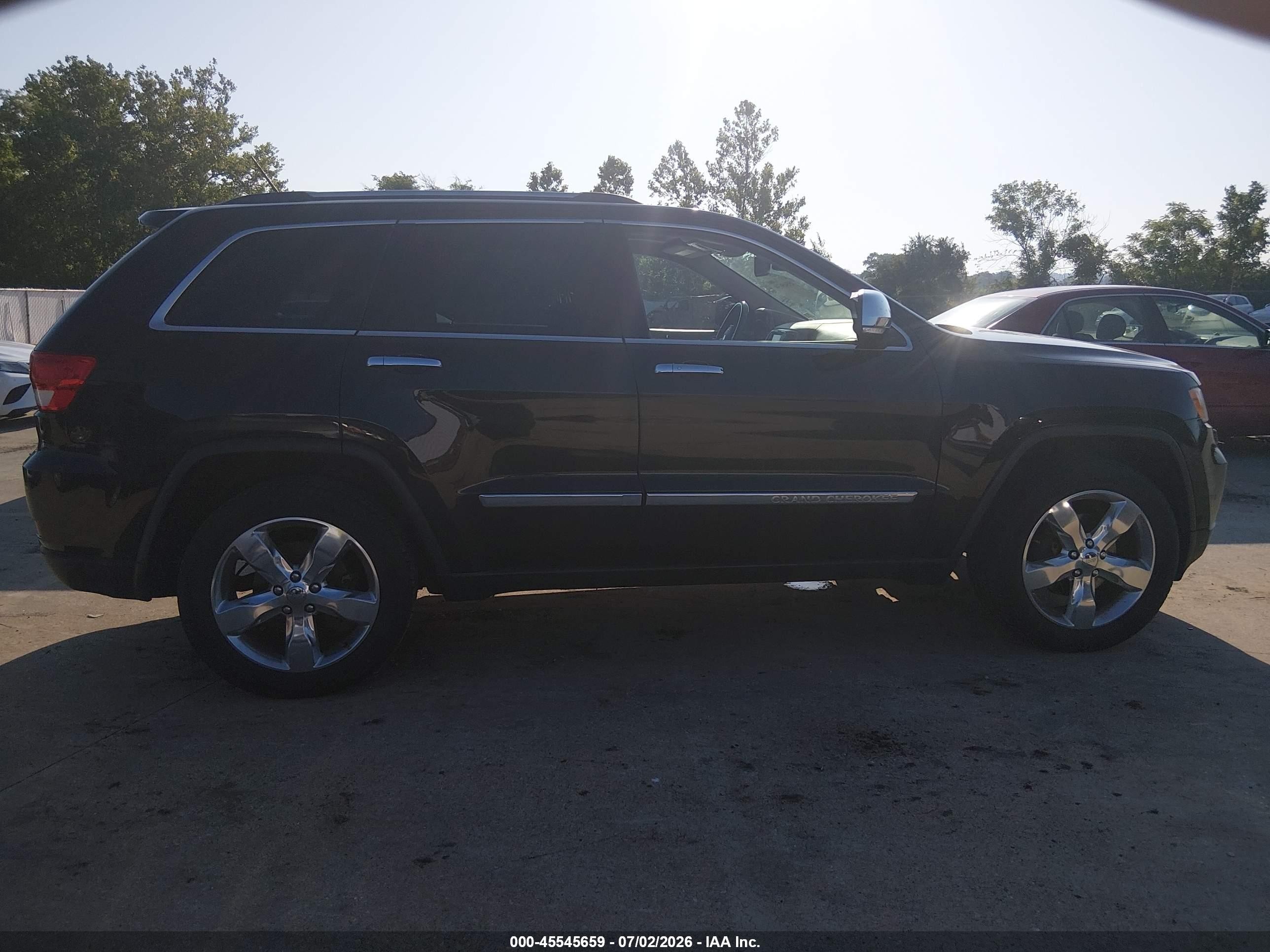 2013 Jeep Grand Cherokee Overland Summit Black vin: 1C4RJFCG4DC655105