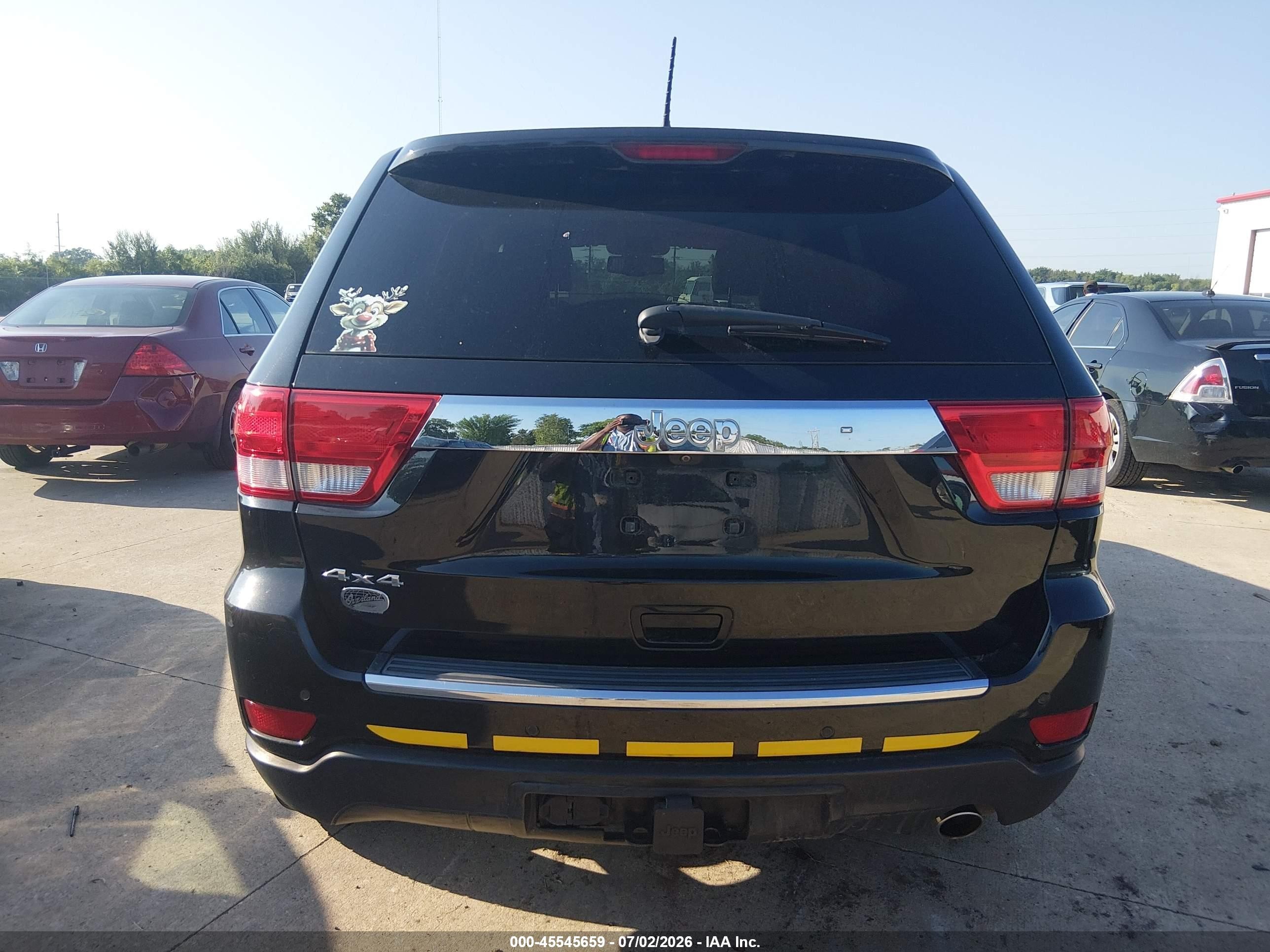 2013 Jeep Grand Cherokee Overland Summit Black vin: 1C4RJFCG4DC655105