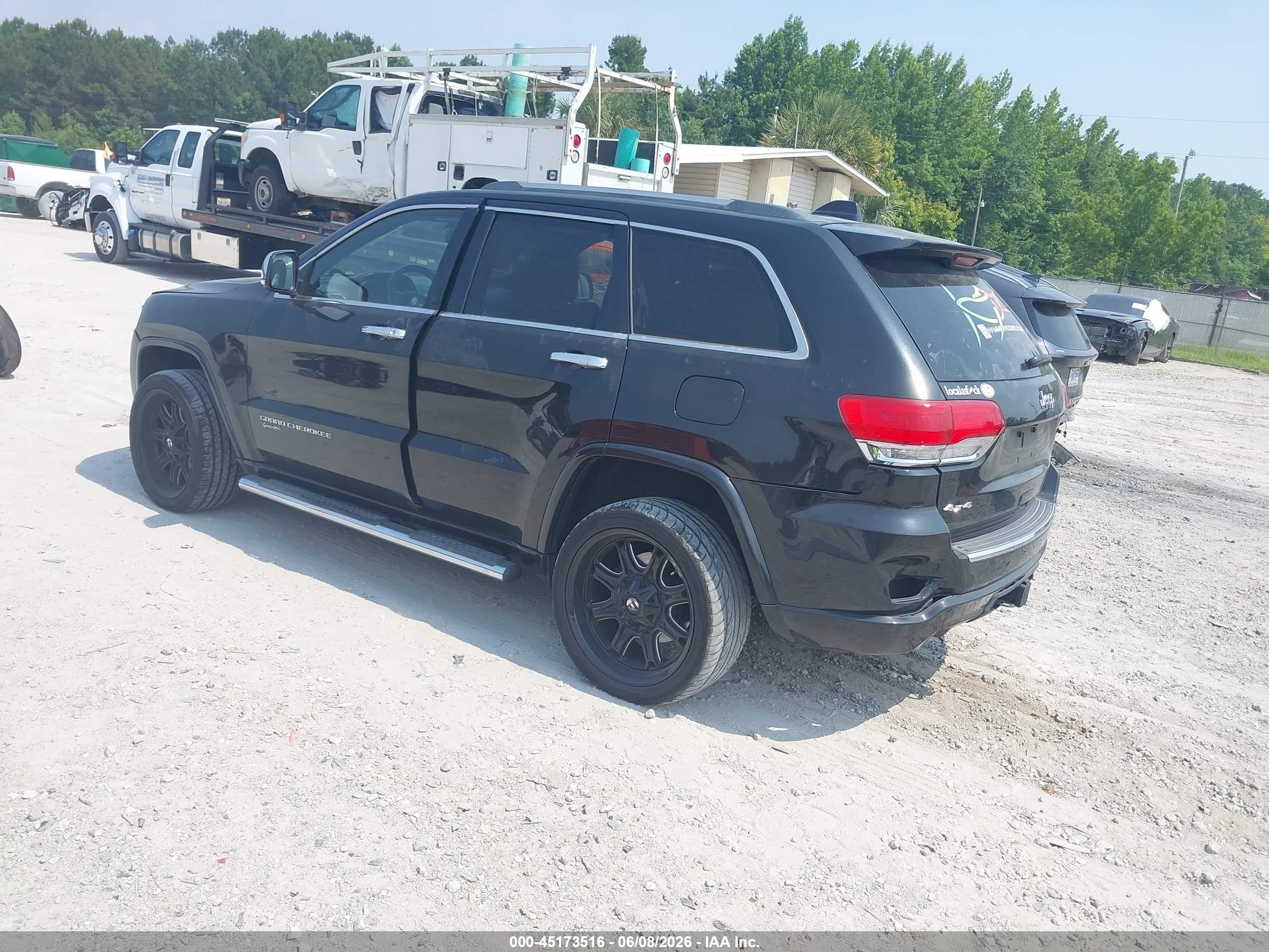 2014 Jeep Grand Cherokee Overland Black vin: 1C4RJFCG4EC121068