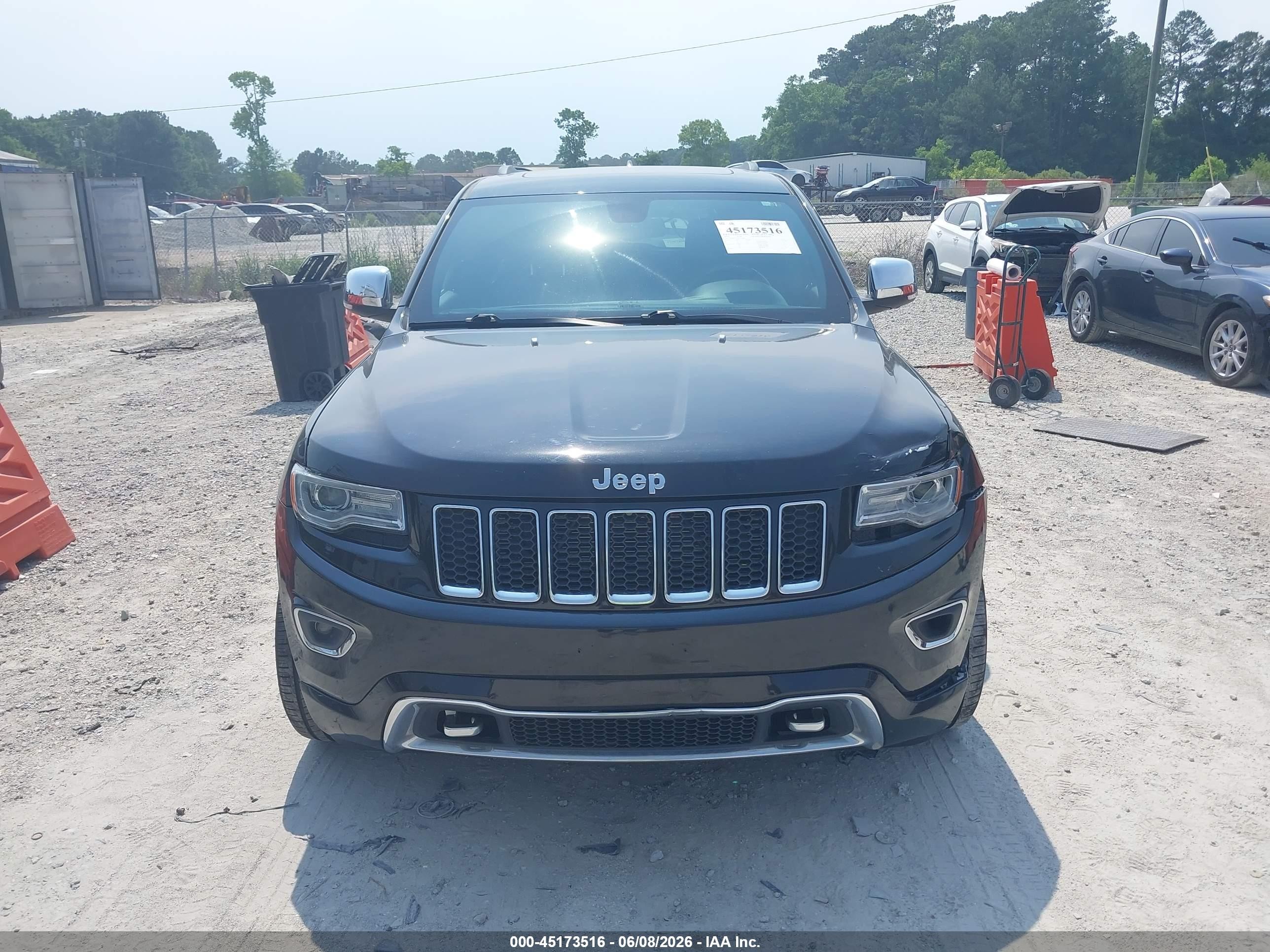 2014 Jeep Grand Cherokee Overland Black vin: 1C4RJFCG4EC121068