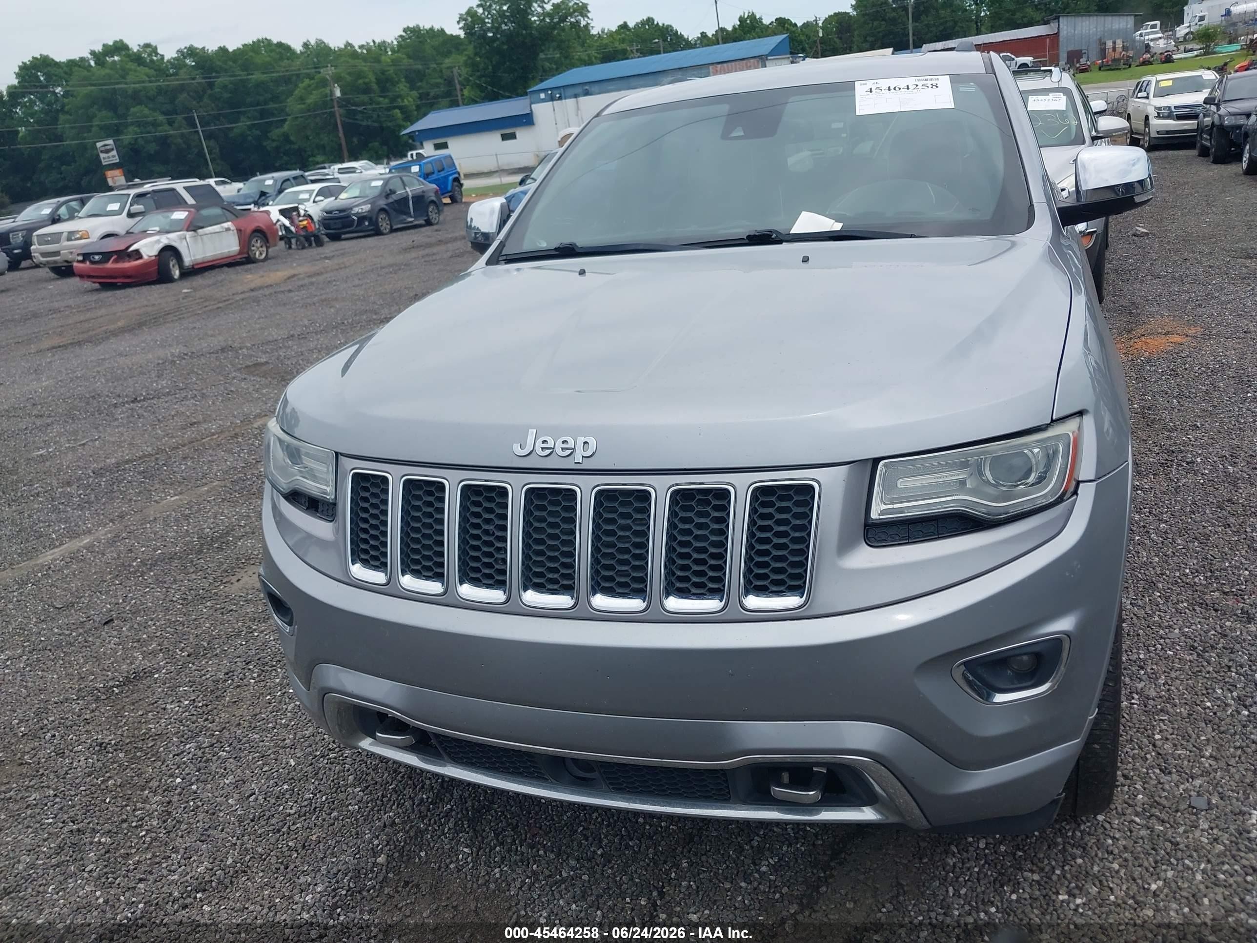 2014 Jeep Grand Cherokee Overland Silver vin: 1C4RJFCG4EC255272