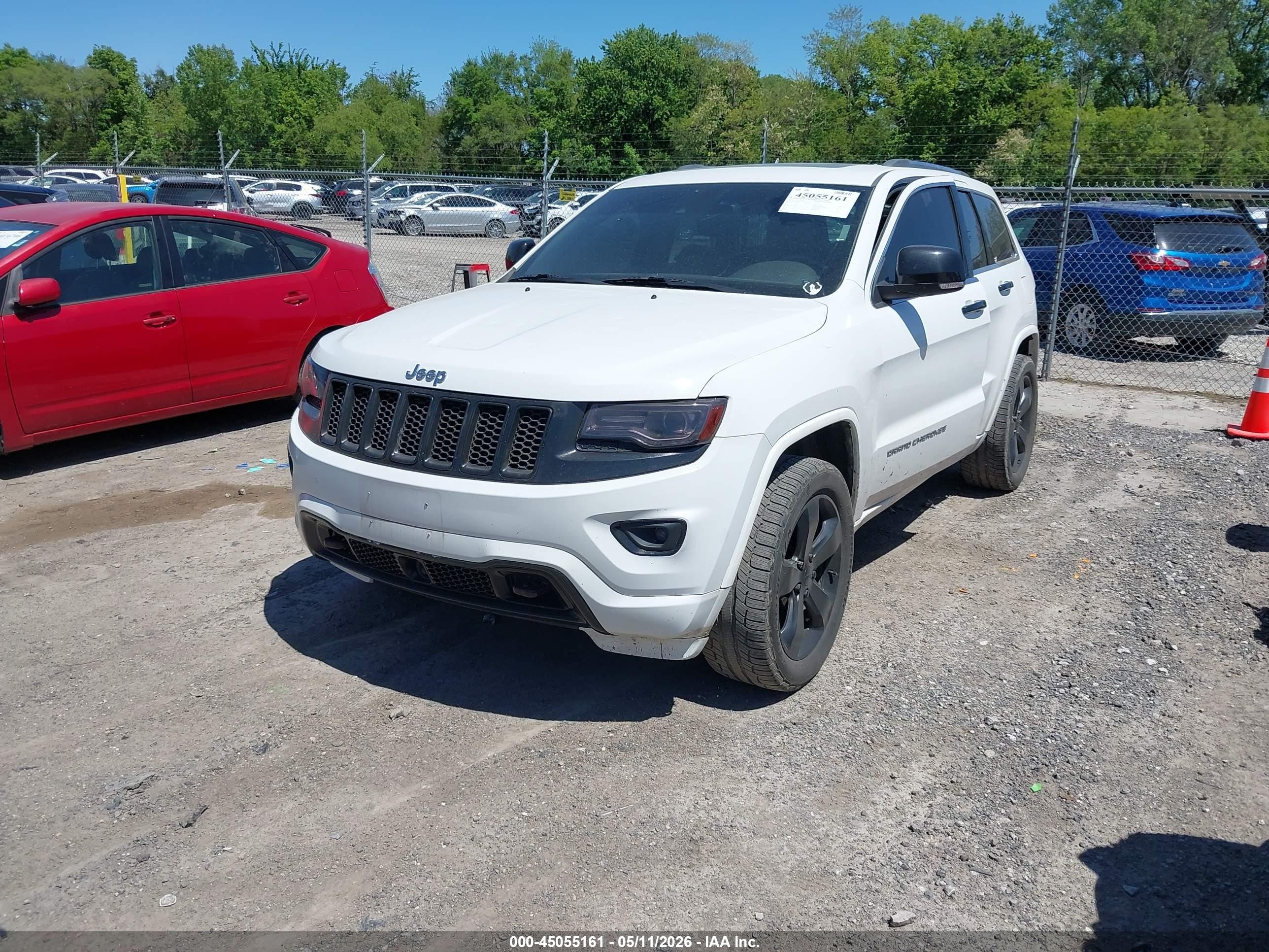 2014 Jeep Grand Cherokee Overland White vin: 1C4RJFCG4EC311811