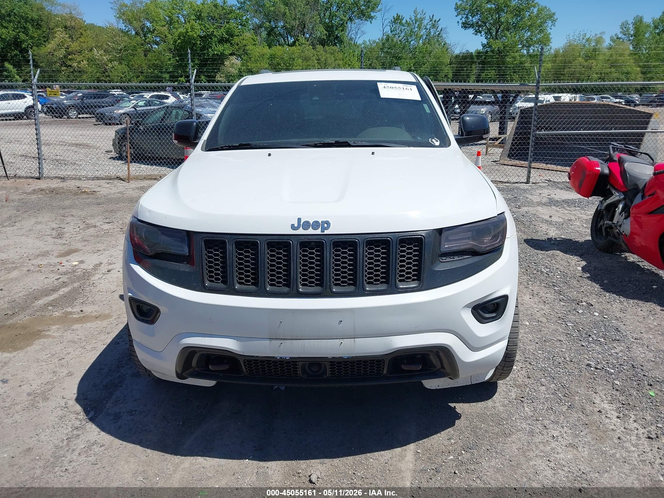 2014 Jeep Grand Cherokee Overland White vin: 1C4RJFCG4EC311811