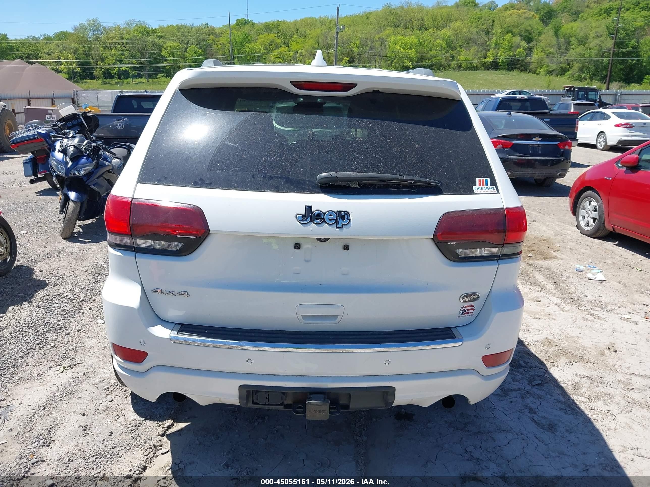 2014 Jeep Grand Cherokee Overland White vin: 1C4RJFCG4EC311811