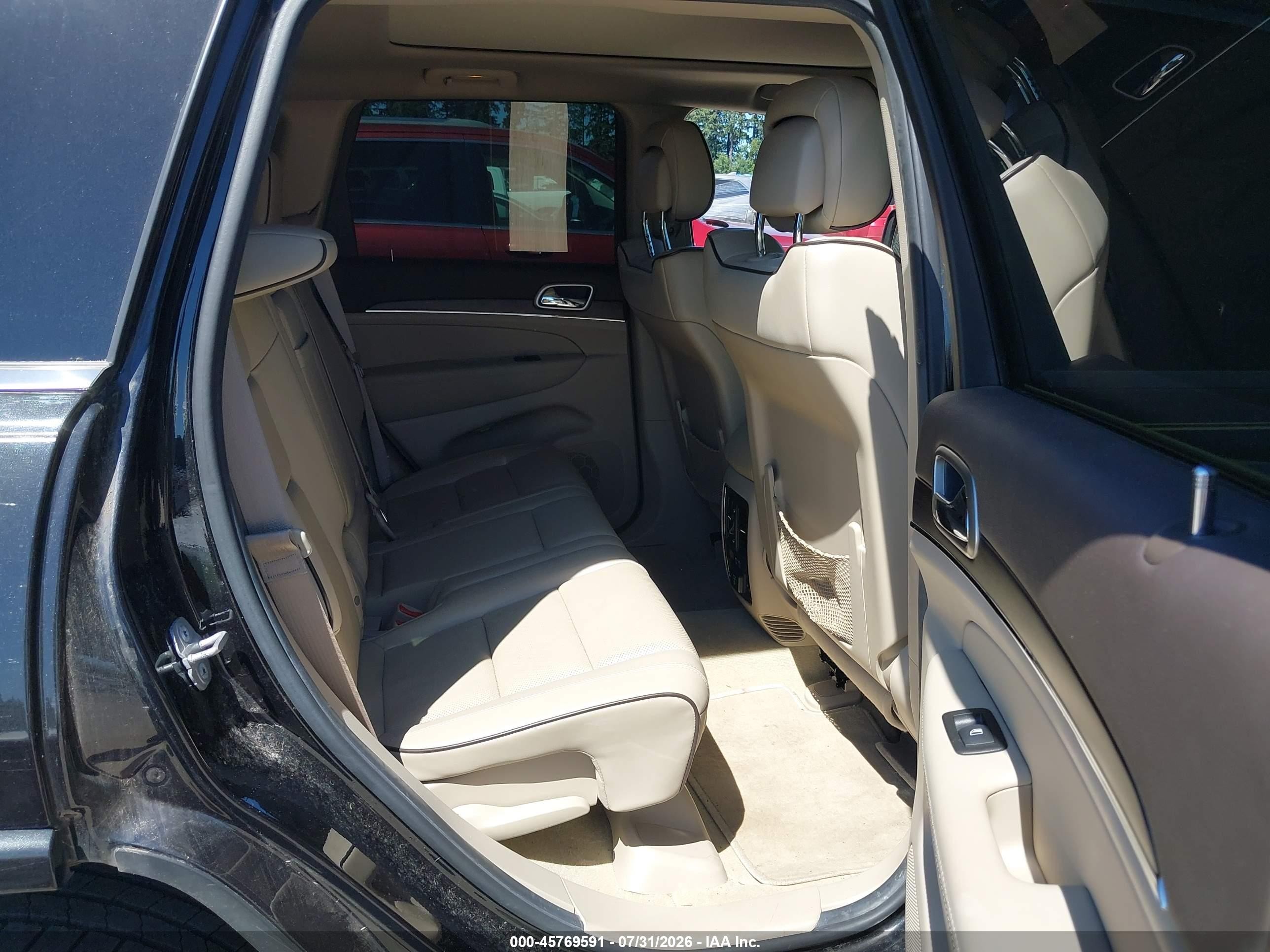 2014 Jeep Grand Cherokee Overland Black vin: 1C4RJFCG4EC460364