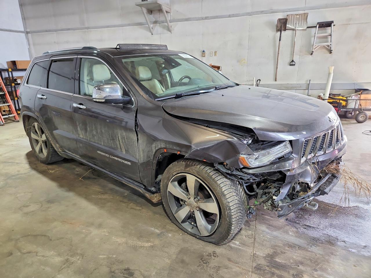 2014 Jeep Grand Cherokee Overland Charcoal vin: 1C4RJFCG4EC523415
