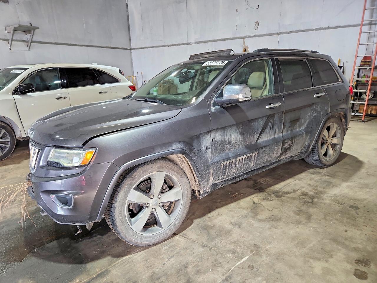 2014 Jeep Grand Cherokee Overland Charcoal vin: 1C4RJFCG4EC523415