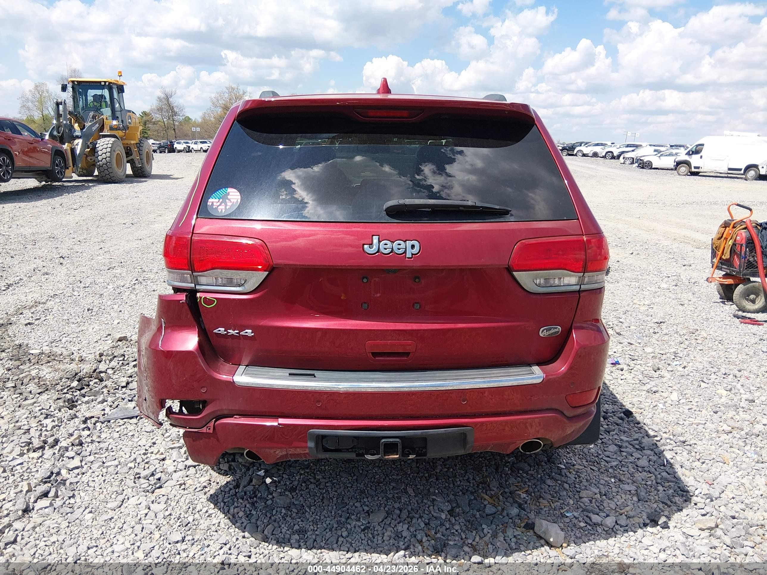 2014 Jeep Grand Cherokee Overland Red vin: 1C4RJFCG4EC554678