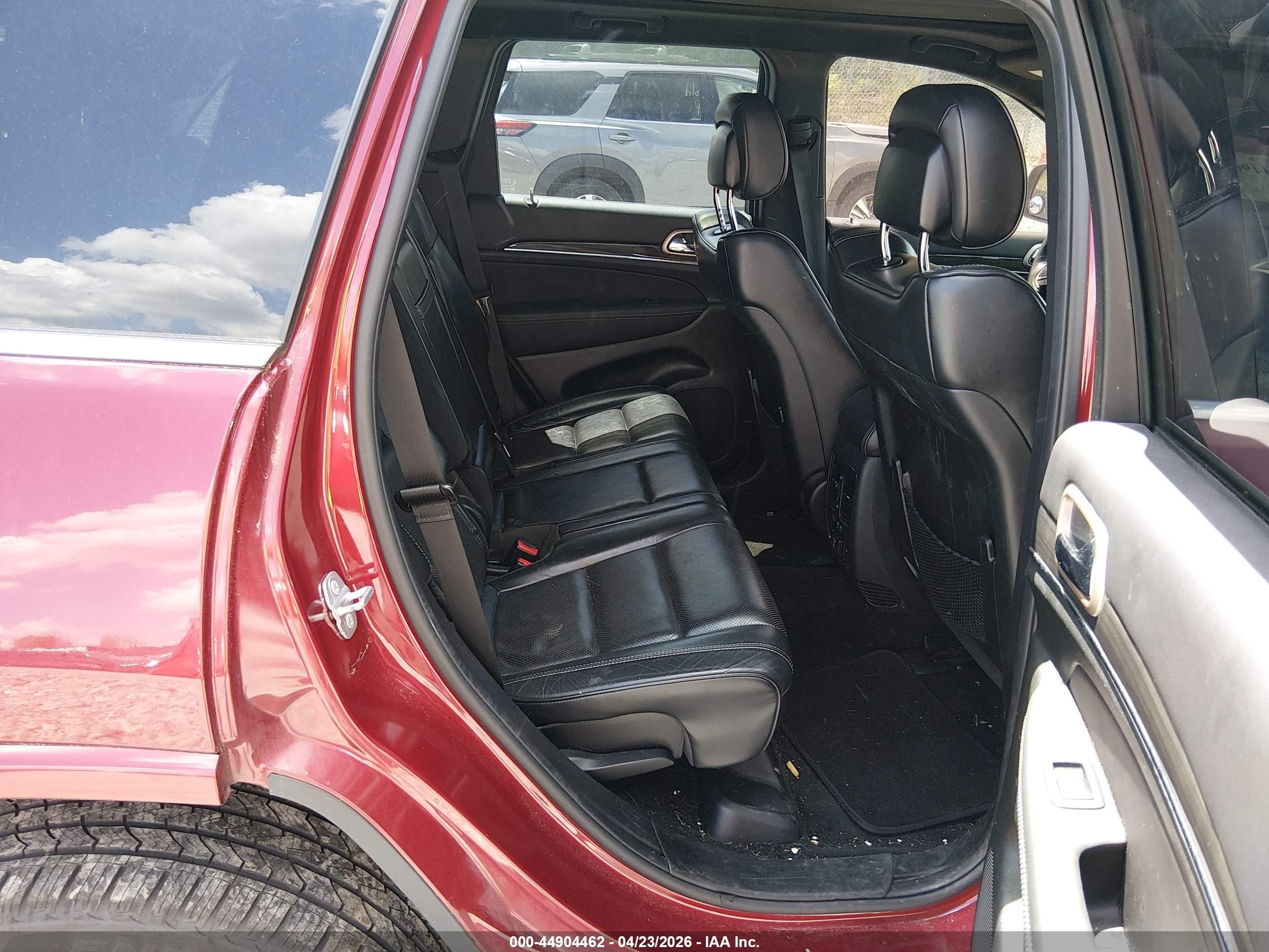 2014 Jeep Grand Cherokee Overland Red vin: 1C4RJFCG4EC554678