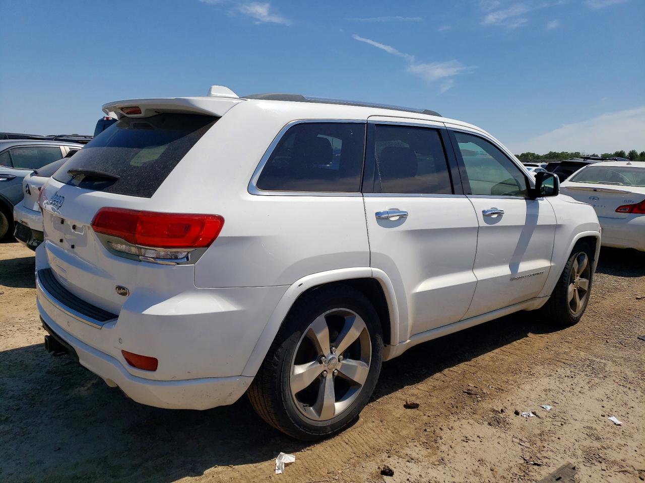 2014 Jeep Grand Cherokee Overland White vin: 1C4RJFCG4EC570248