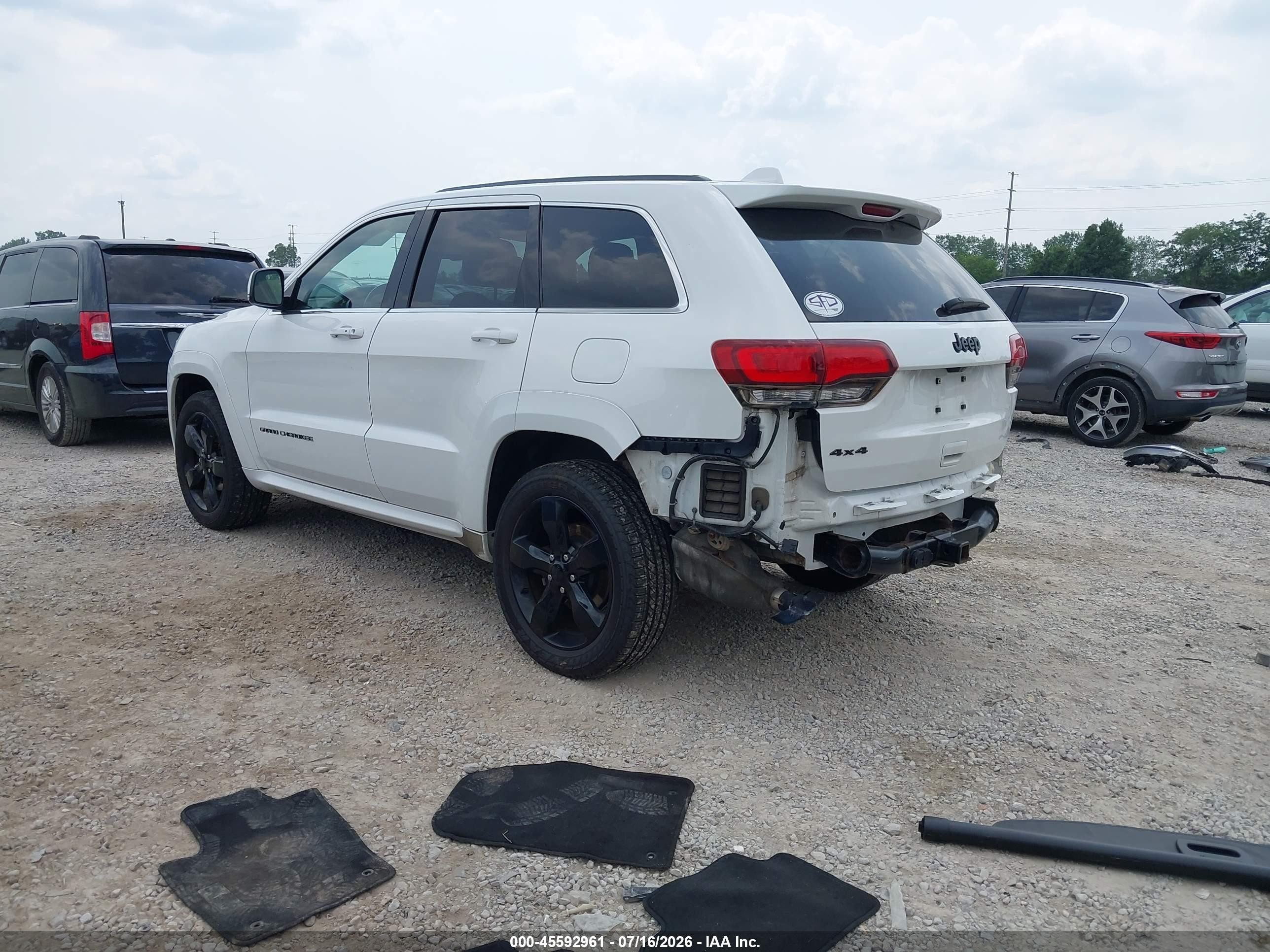 2015 Jeep Grand Cherokee High Altitude Белый vin: 1C4RJFCG4FC130757
