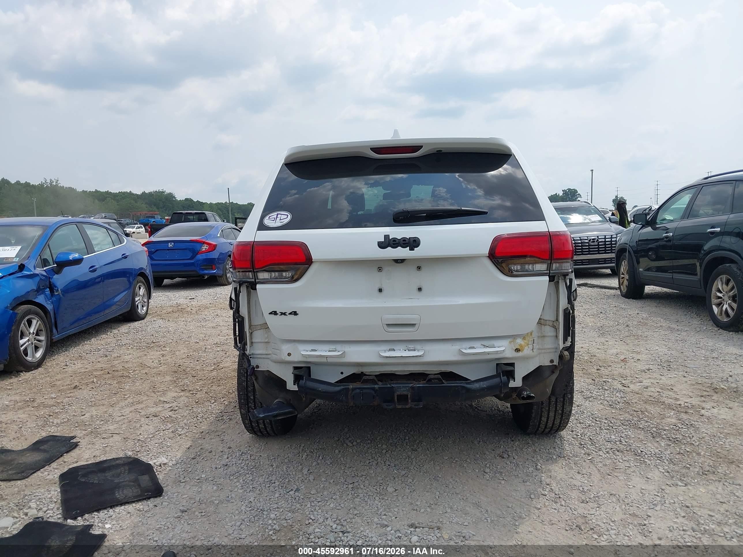 2015 Jeep Grand Cherokee High Altitude Белый vin: 1C4RJFCG4FC130757