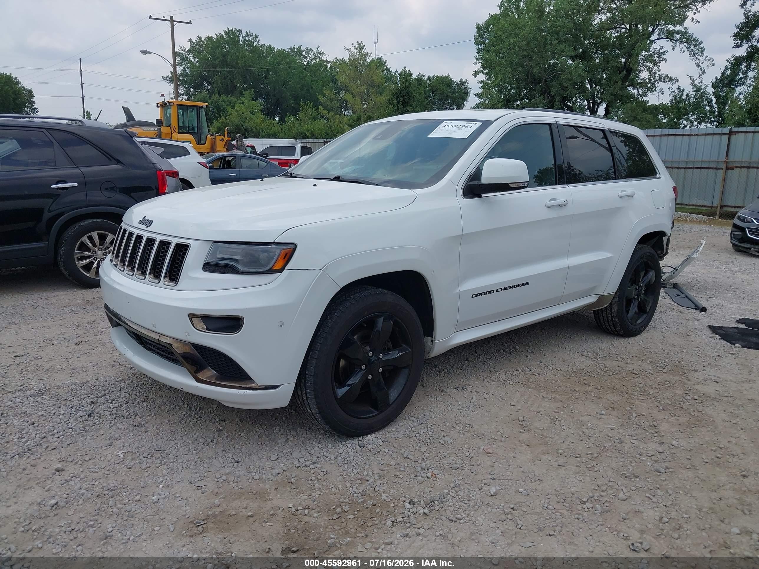 2015 Jeep Grand Cherokee High Altitude Белый vin: 1C4RJFCG4FC130757