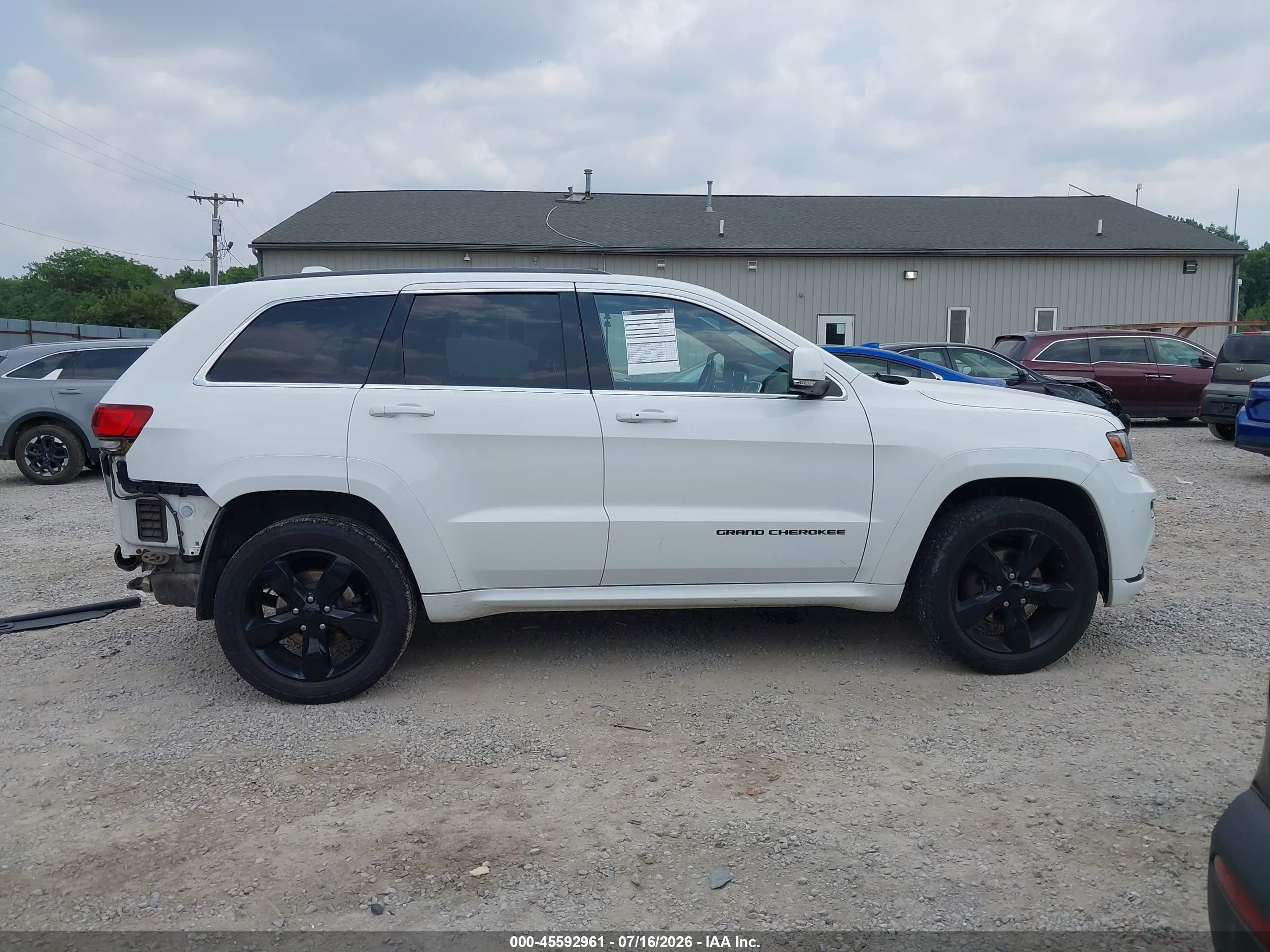 2015 Jeep Grand Cherokee High Altitude Белый vin: 1C4RJFCG4FC130757