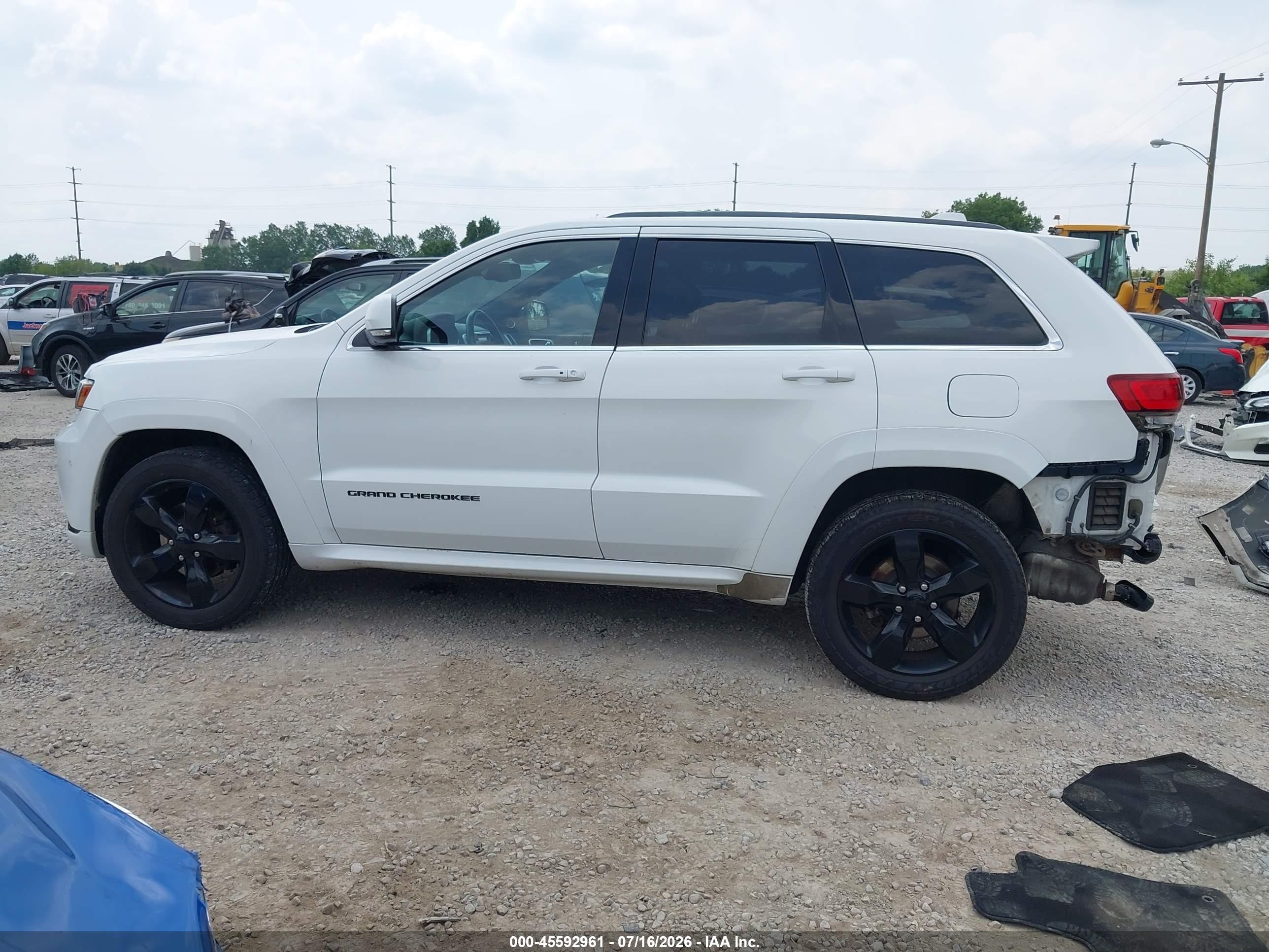 2015 Jeep Grand Cherokee High Altitude Белый vin: 1C4RJFCG4FC130757