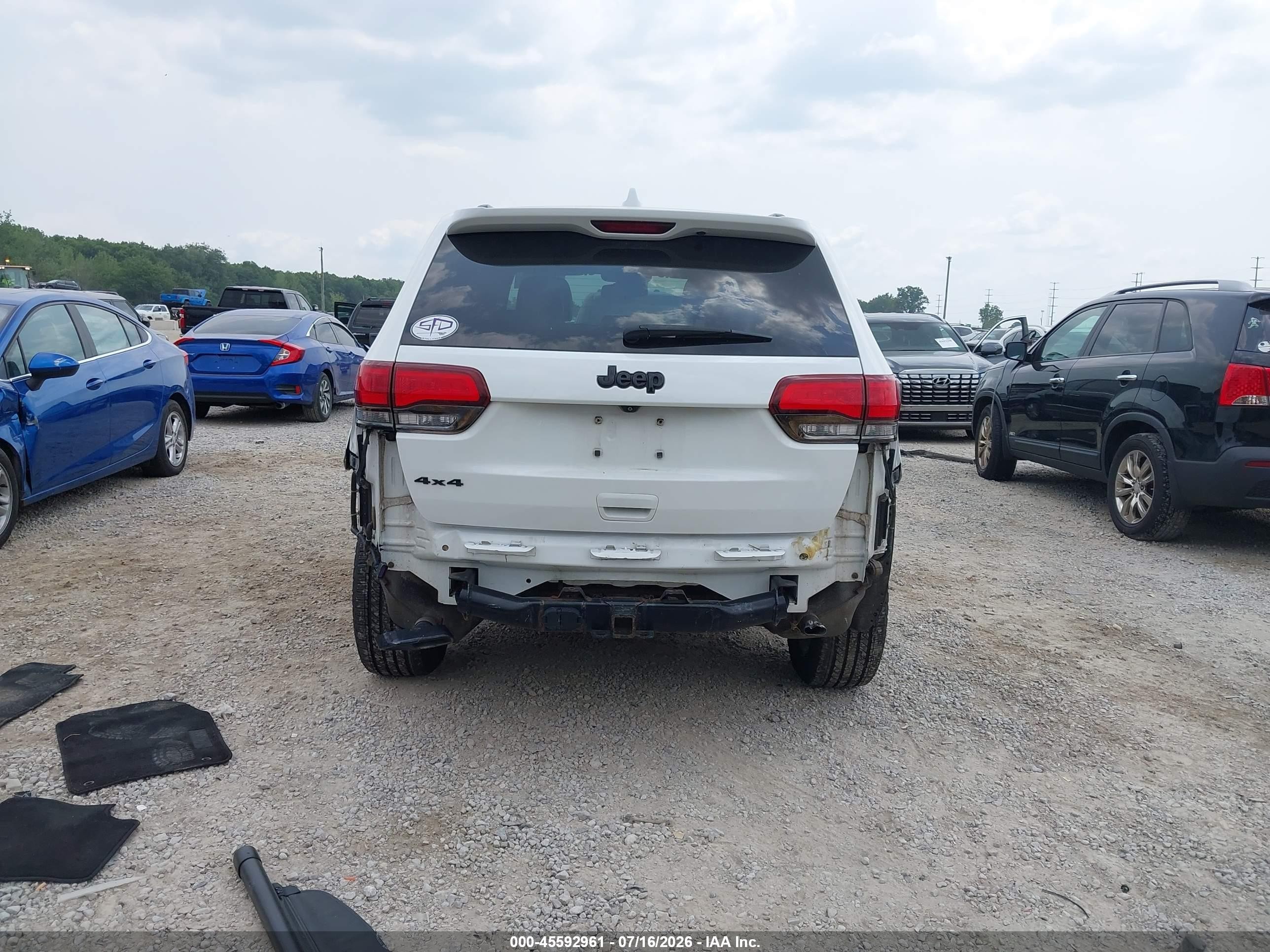 2015 Jeep Grand Cherokee High Altitude Белый vin: 1C4RJFCG4FC130757
