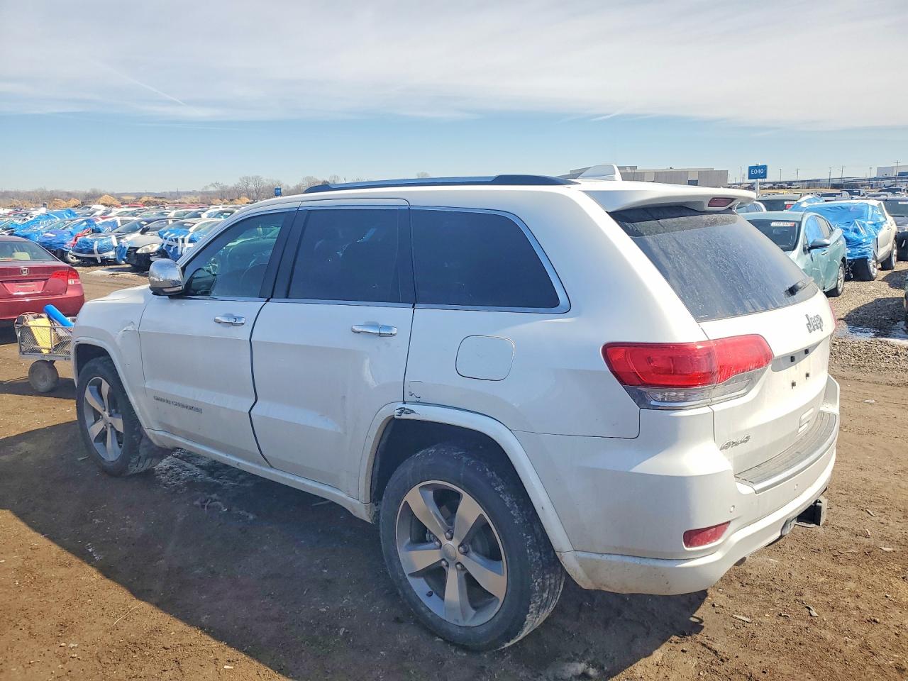 2015 Jeep Grand Cherokee Overland Белый vin: 1C4RJFCG4FC131259