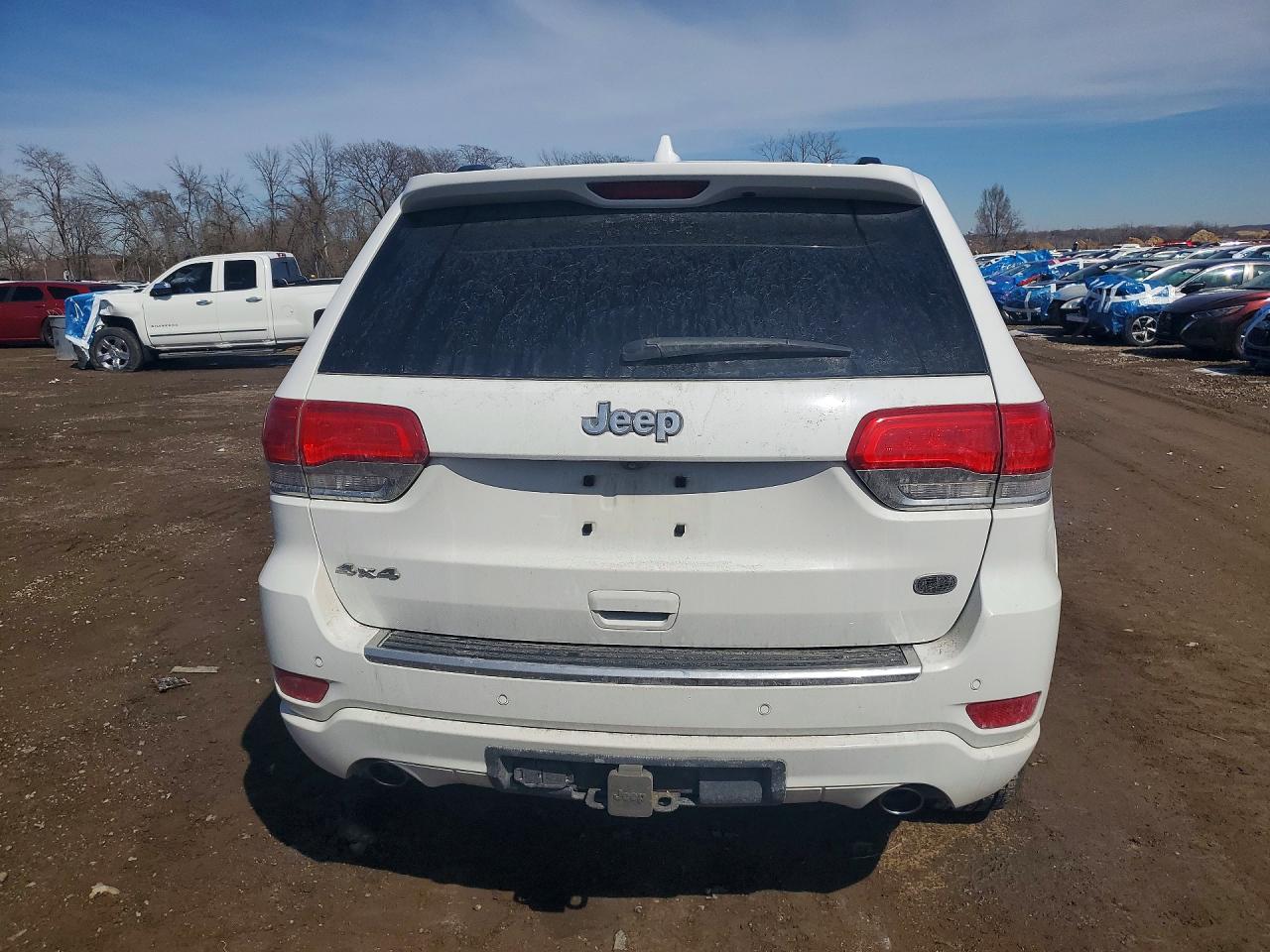 2015 Jeep Grand Cherokee Overland Белый vin: 1C4RJFCG4FC131259