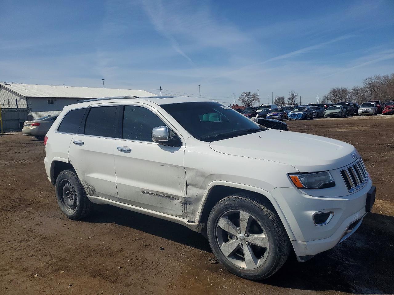 2015 Jeep Grand Cherokee Overland Белый vin: 1C4RJFCG4FC131259