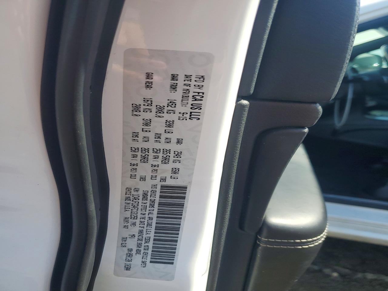 2015 Jeep Grand Cherokee Overland Белый vin: 1C4RJFCG4FC131259
