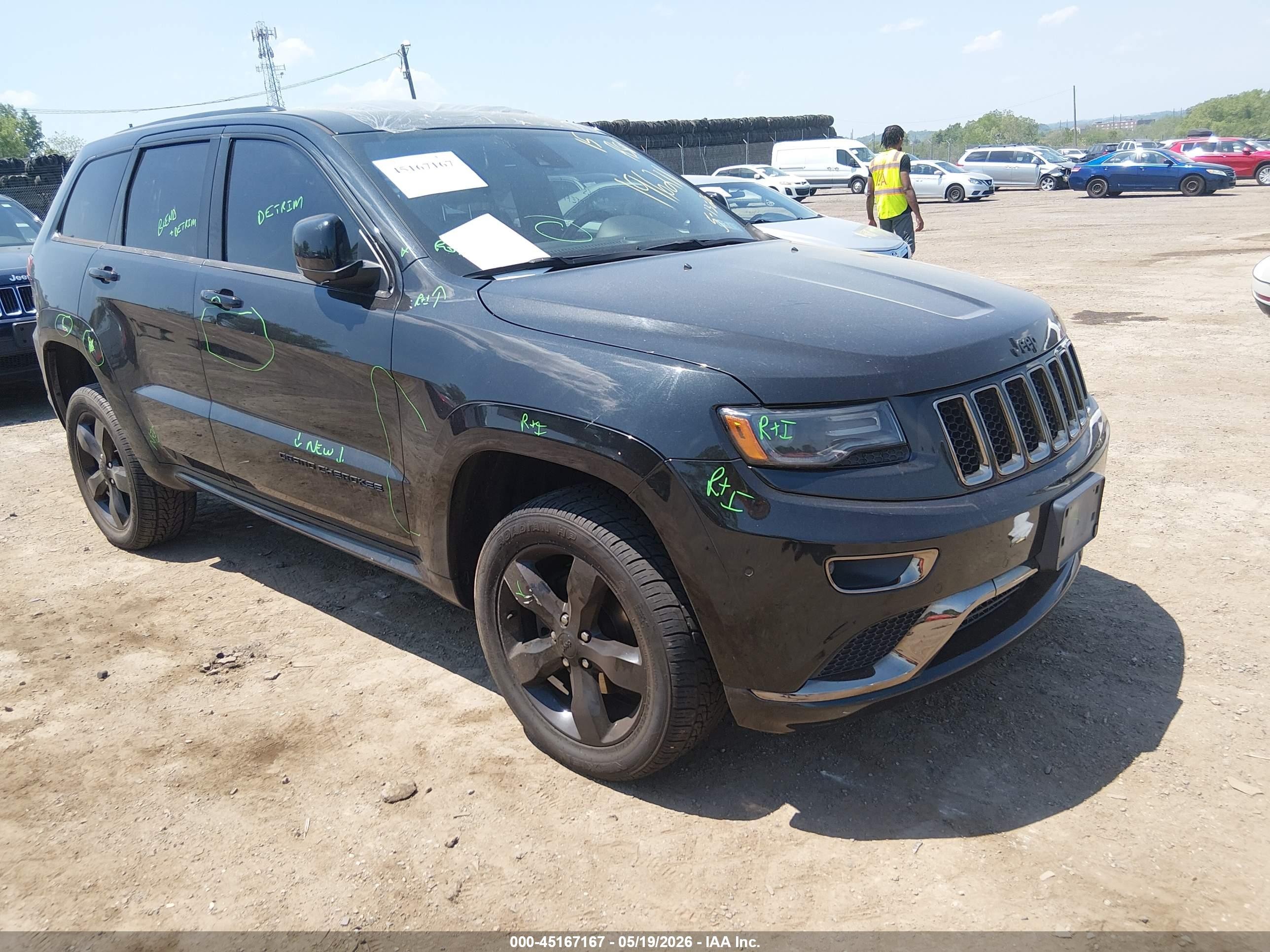 2015 Jeep Grand Cherokee High Altitude Black vin: 1C4RJFCG4FC196211