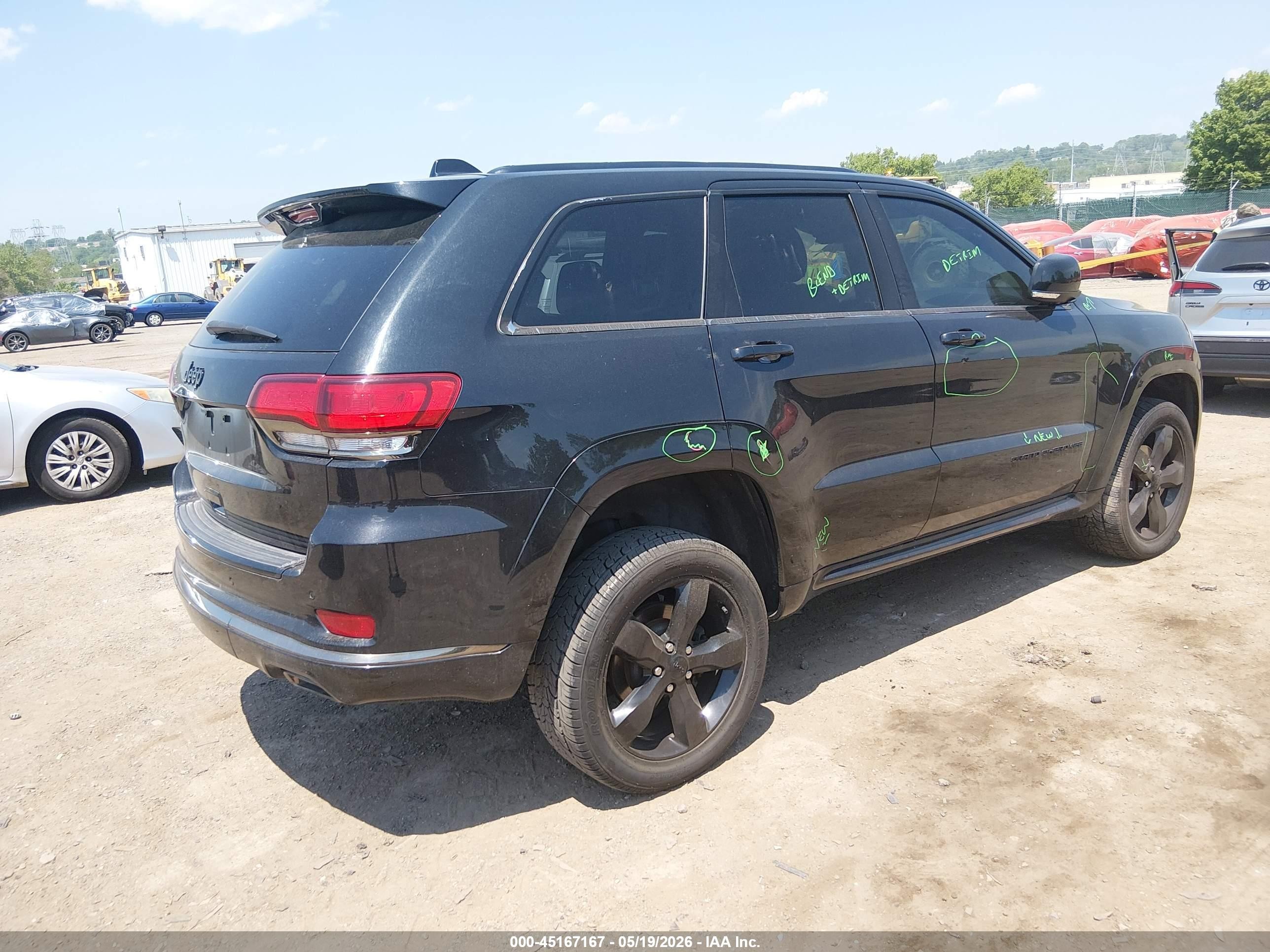 2015 Jeep Grand Cherokee High Altitude Black vin: 1C4RJFCG4FC196211