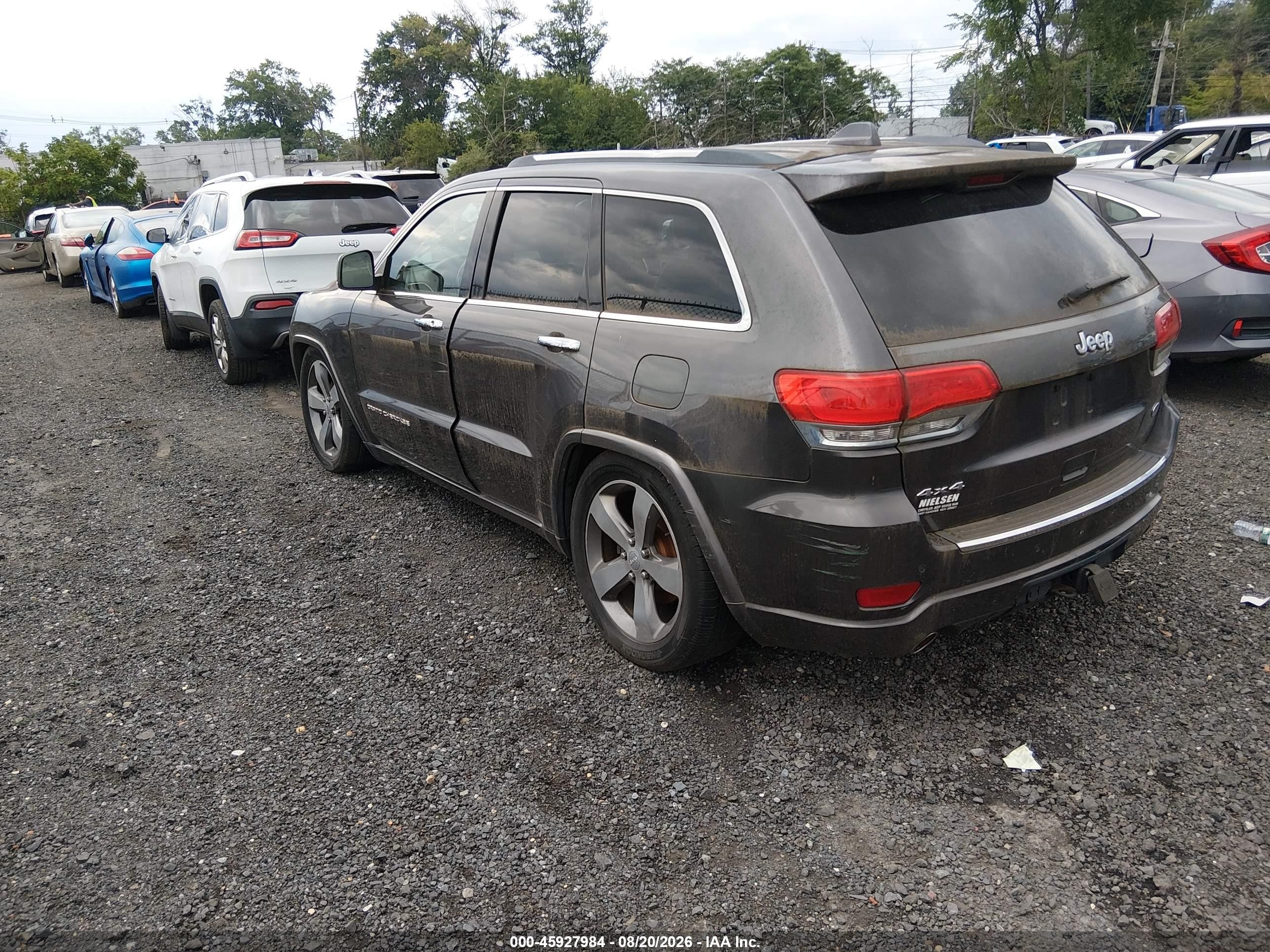 2015 Jeep Grand Cherokee Overland Gray vin: 1C4RJFCG4FC609857