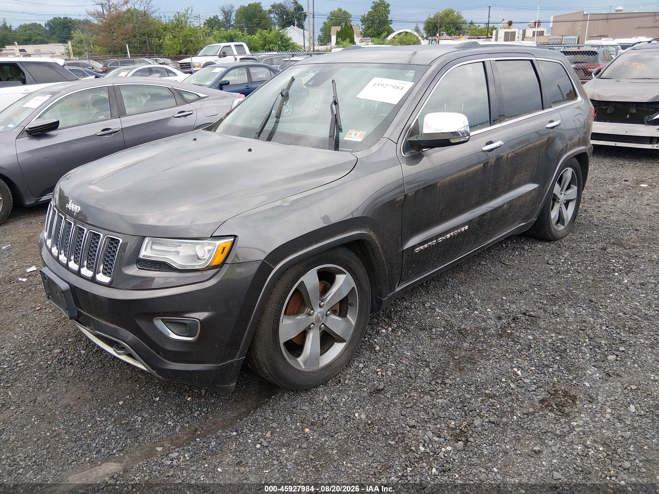 2015 Jeep Grand Cherokee Overland Gray vin: 1C4RJFCG4FC609857