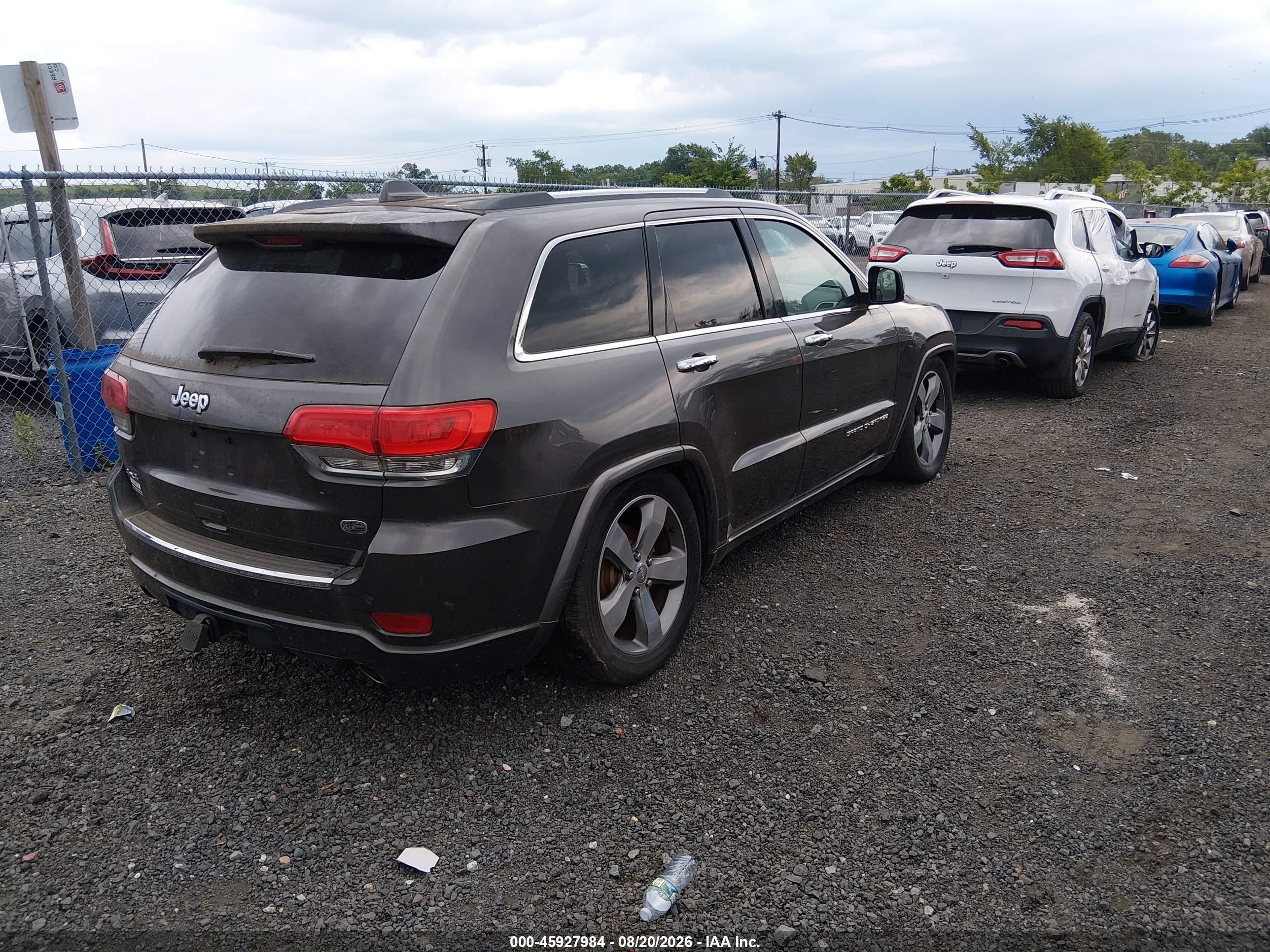 2015 Jeep Grand Cherokee Overland Gray vin: 1C4RJFCG4FC609857