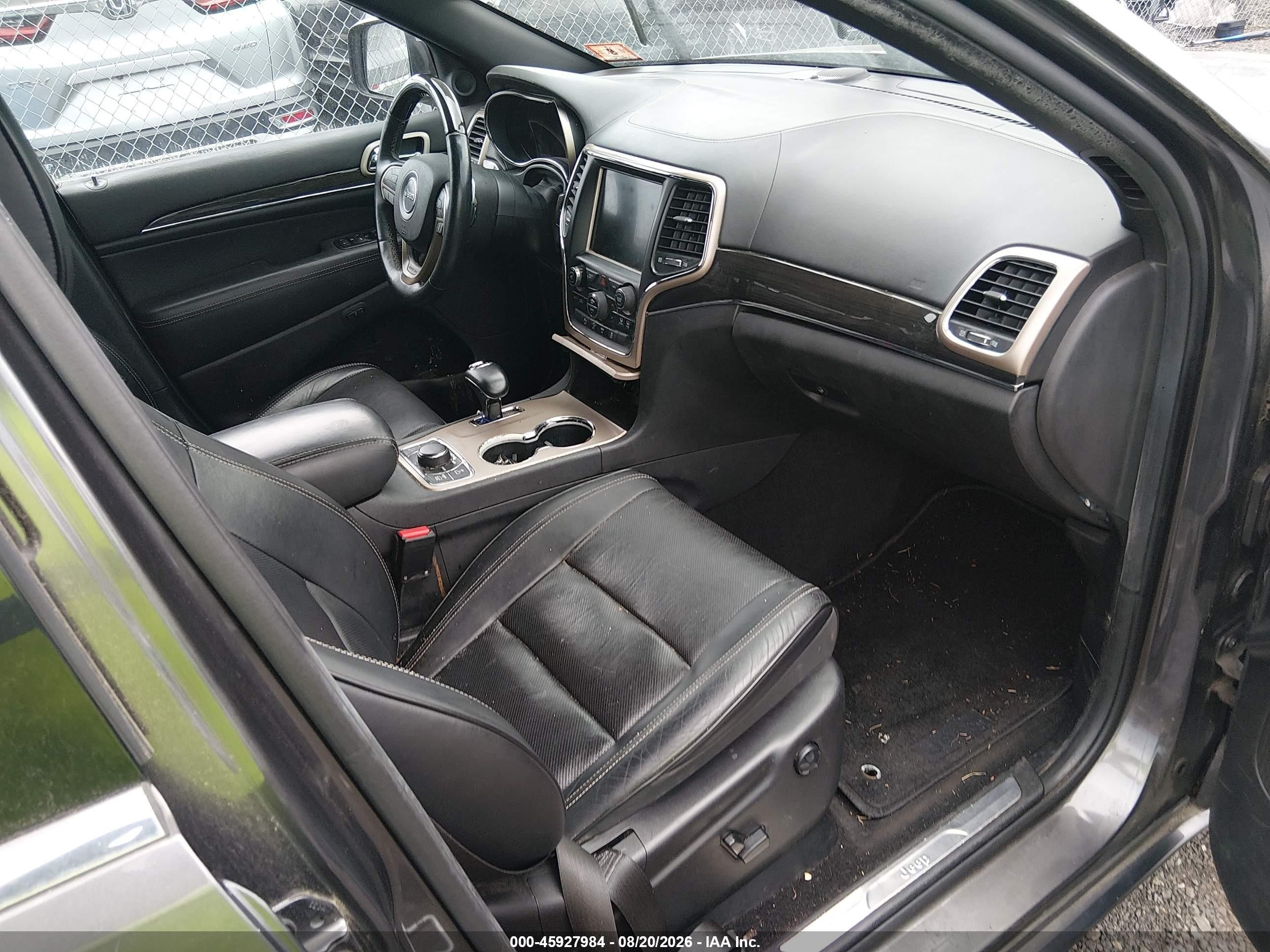 2015 Jeep Grand Cherokee Overland Gray vin: 1C4RJFCG4FC609857