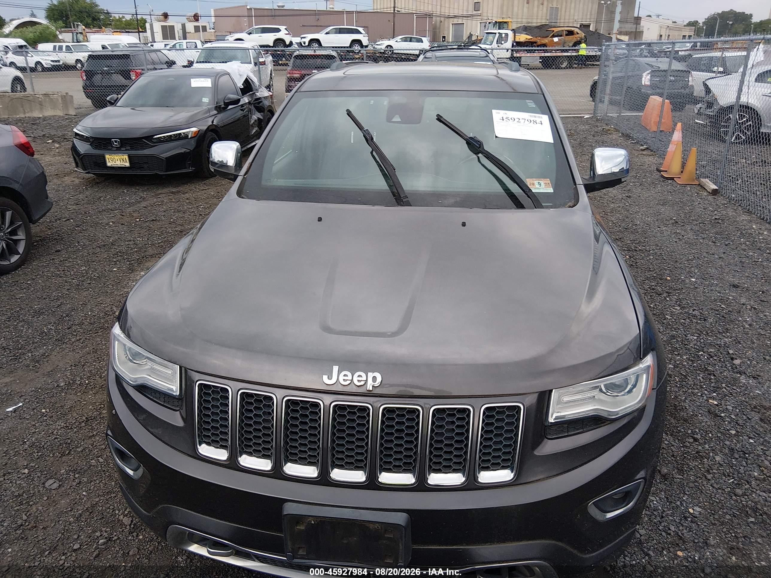 2015 Jeep Grand Cherokee Overland Gray vin: 1C4RJFCG4FC609857