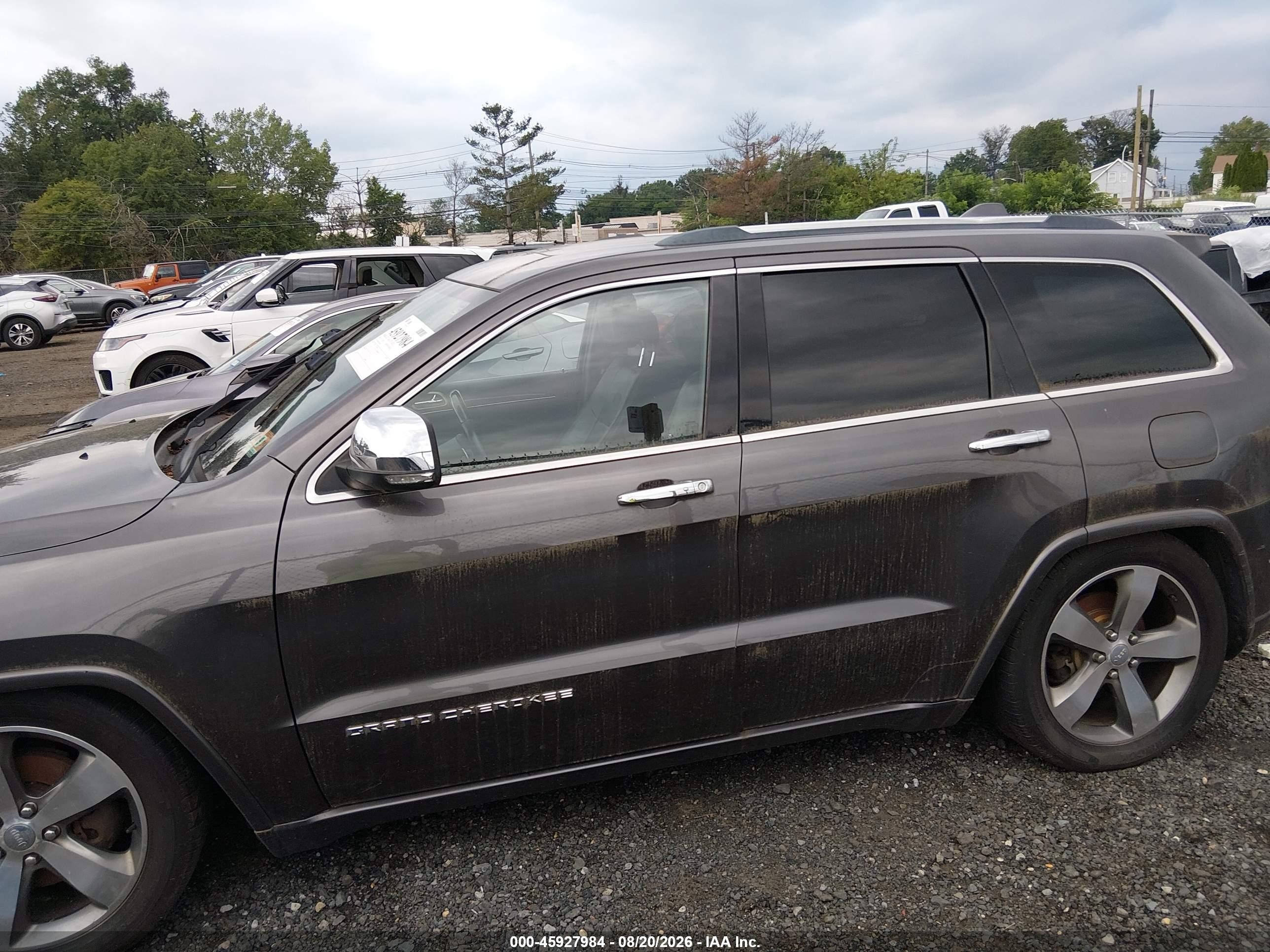 2015 Jeep Grand Cherokee Overland Gray vin: 1C4RJFCG4FC609857