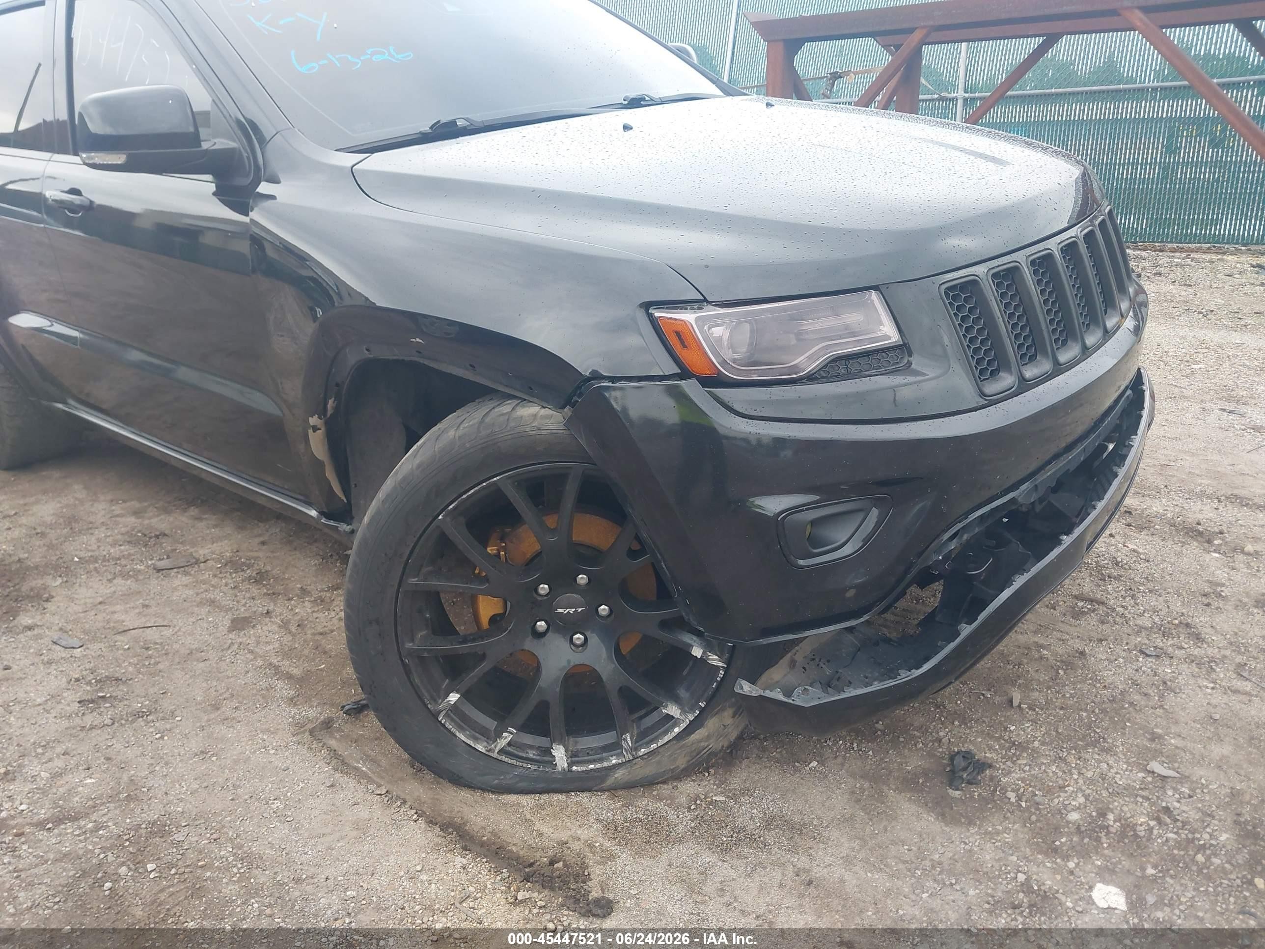 2015 Jeep Grand Cherokee Overland Black vin: 1C4RJFCG4FC756423