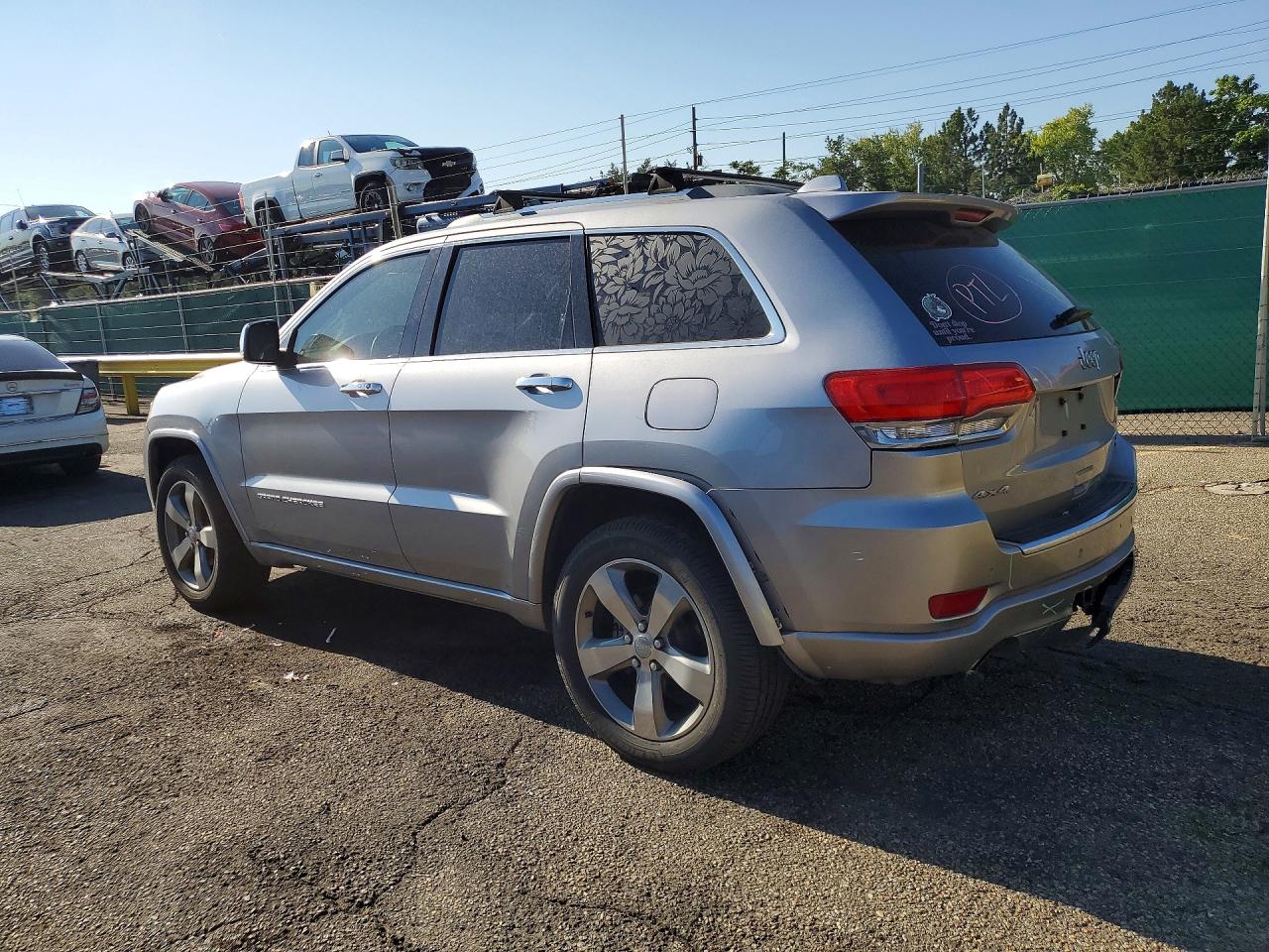 2015 Jeep Grand Cherokee Overland Silver vin: 1C4RJFCG4FC783038