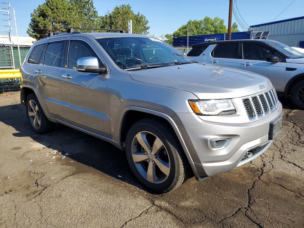2015 Jeep Grand Cherokee Overland Silver vin: 1C4RJFCG4FC783038