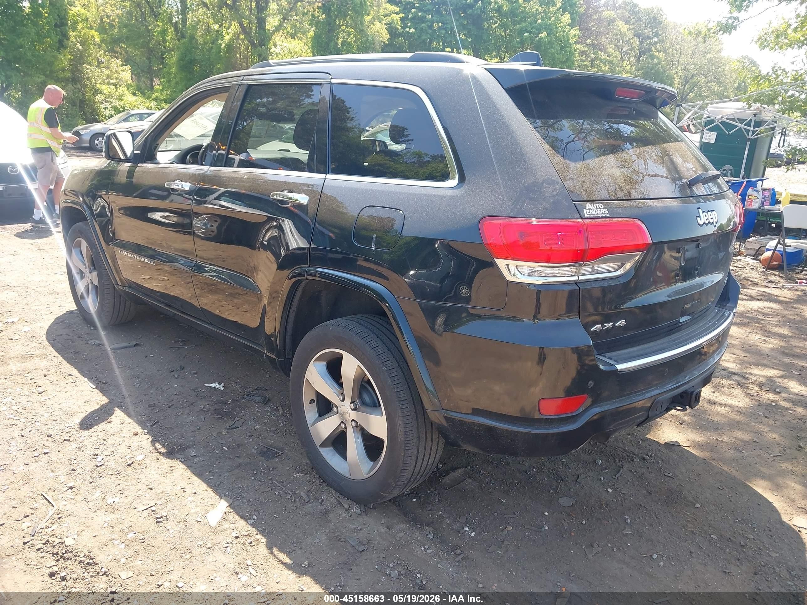 2015 Jeep Grand Cherokee Overland Green vin: 1C4RJFCG4FC956881