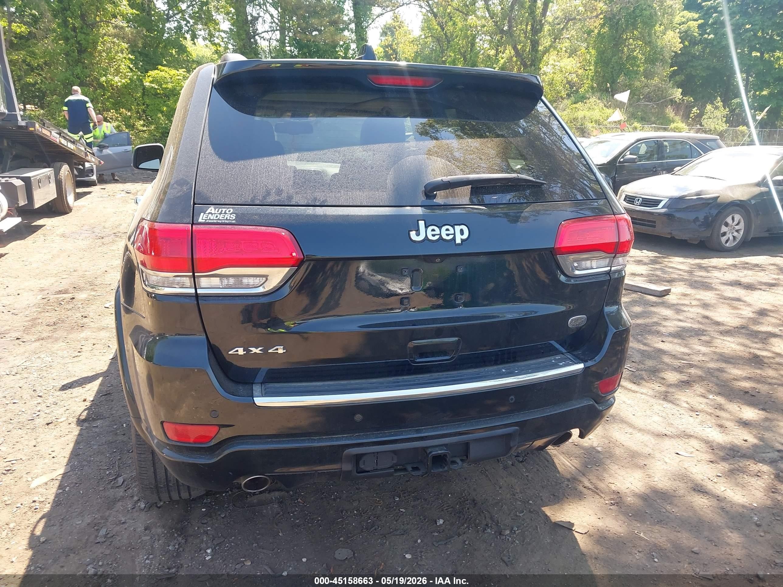 2015 Jeep Grand Cherokee Overland Green vin: 1C4RJFCG4FC956881